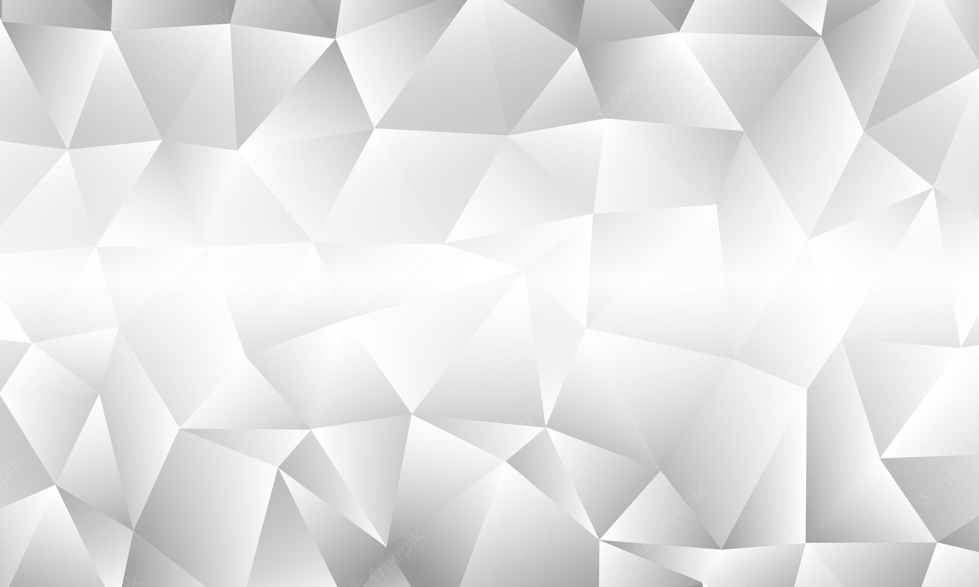 White Polygon Wallpapers