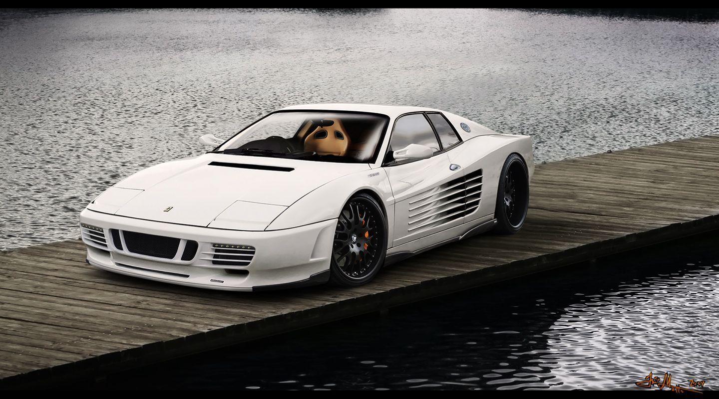 White Testarossa Wallpapers