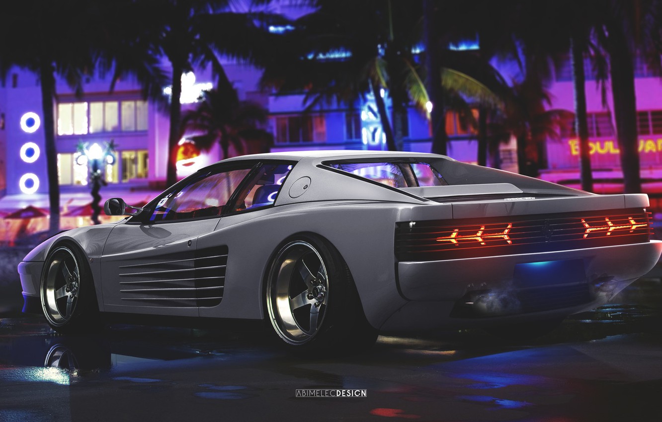 White Testarossa Wallpapers