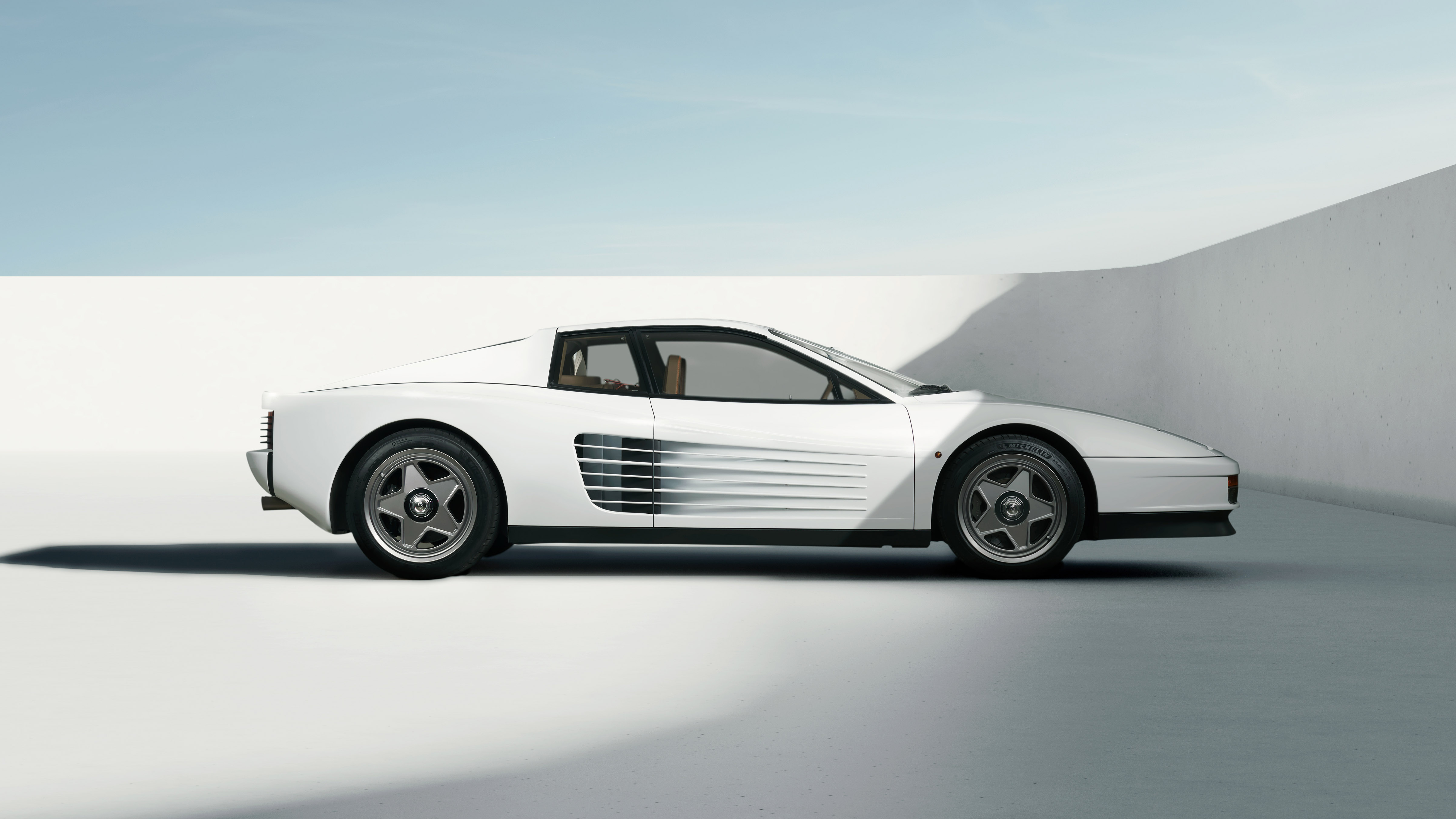 White Testarossa Wallpapers