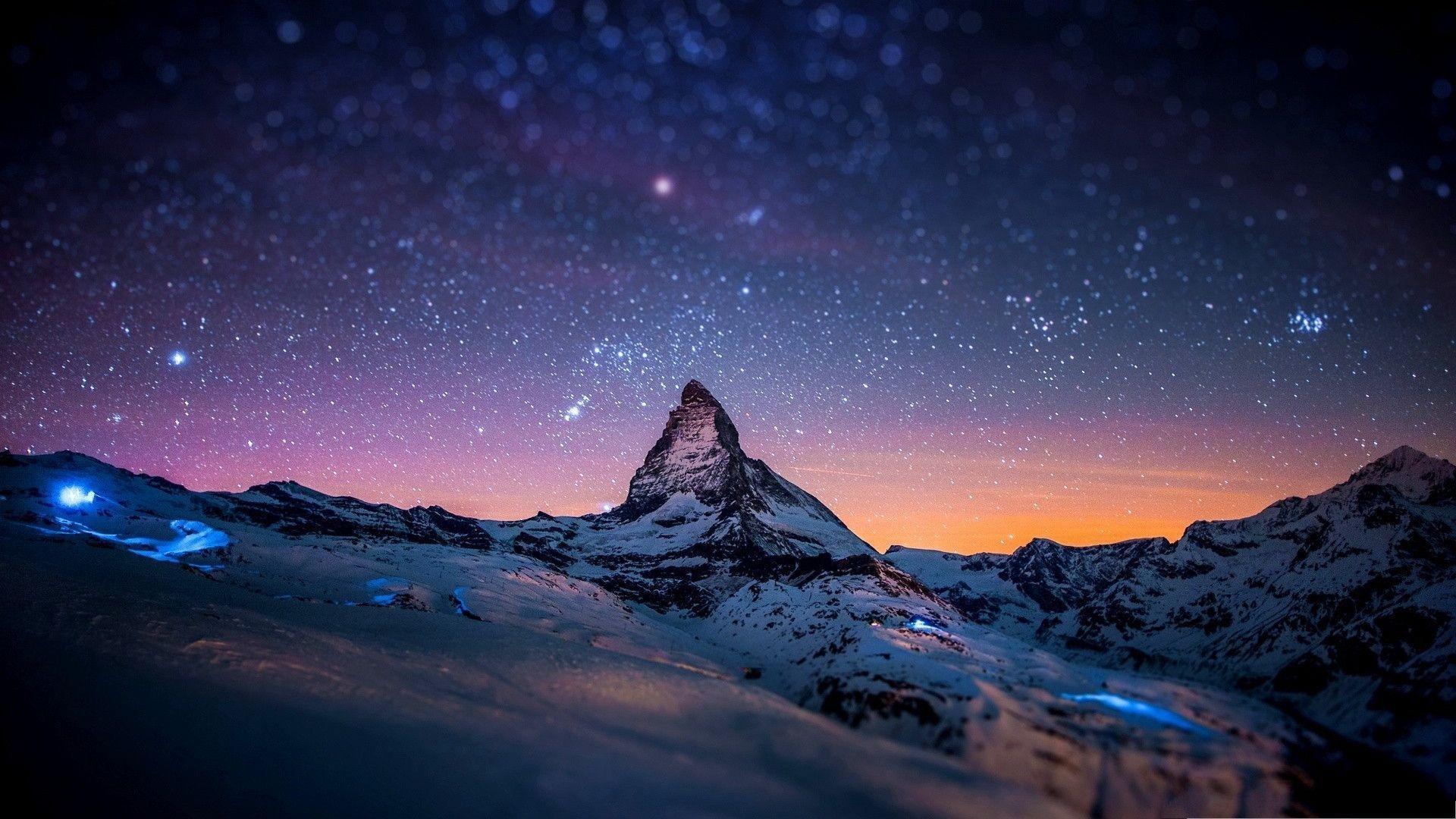 Widescreen Winter Night Wallpapers