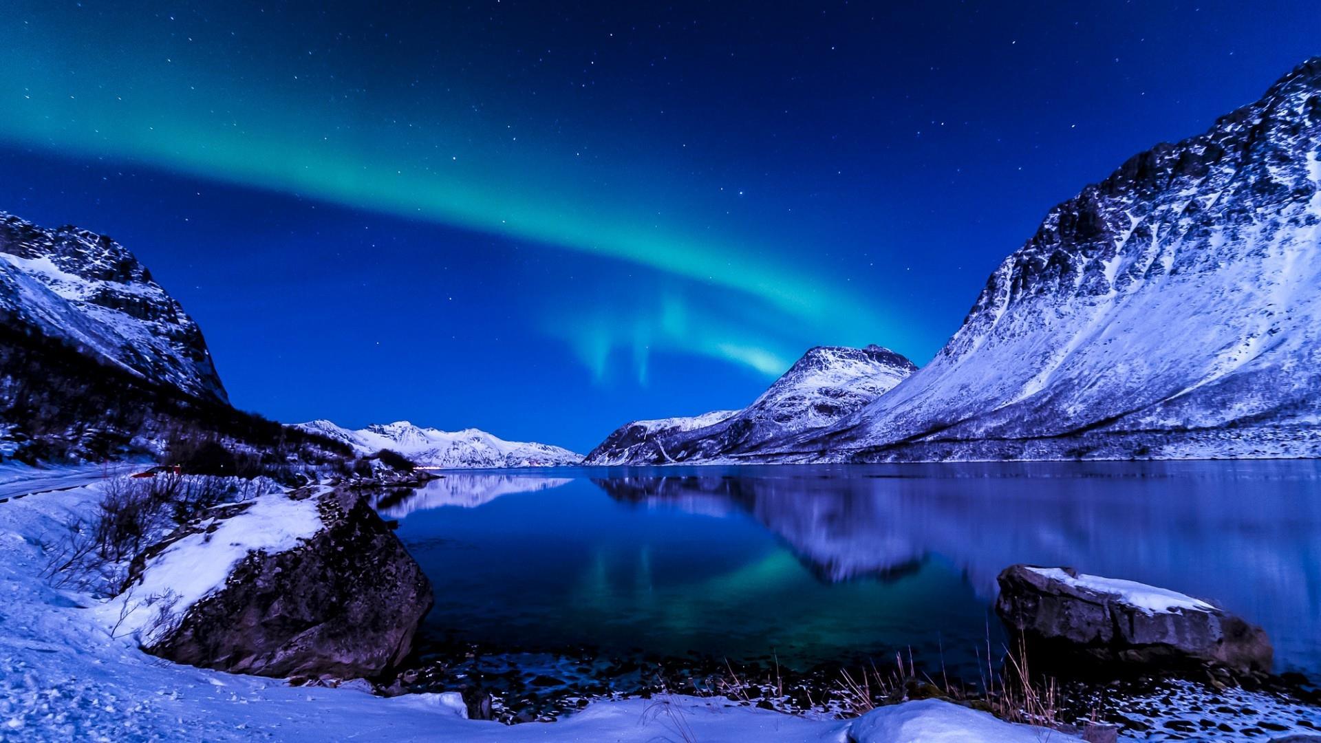 Widescreen Winter Night Wallpapers