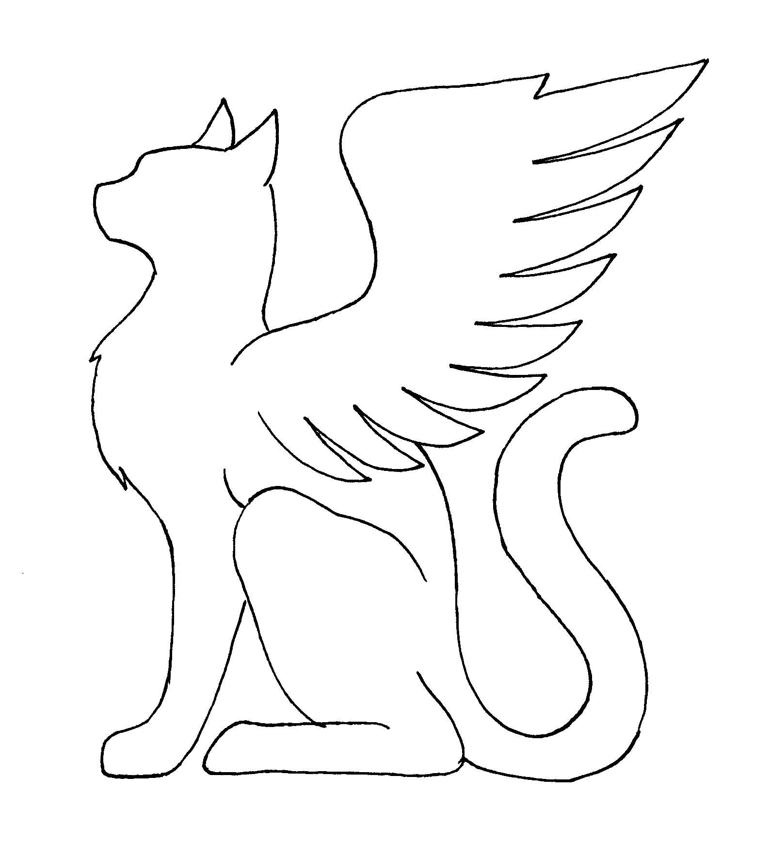 Winged Cats Art Wallpapers