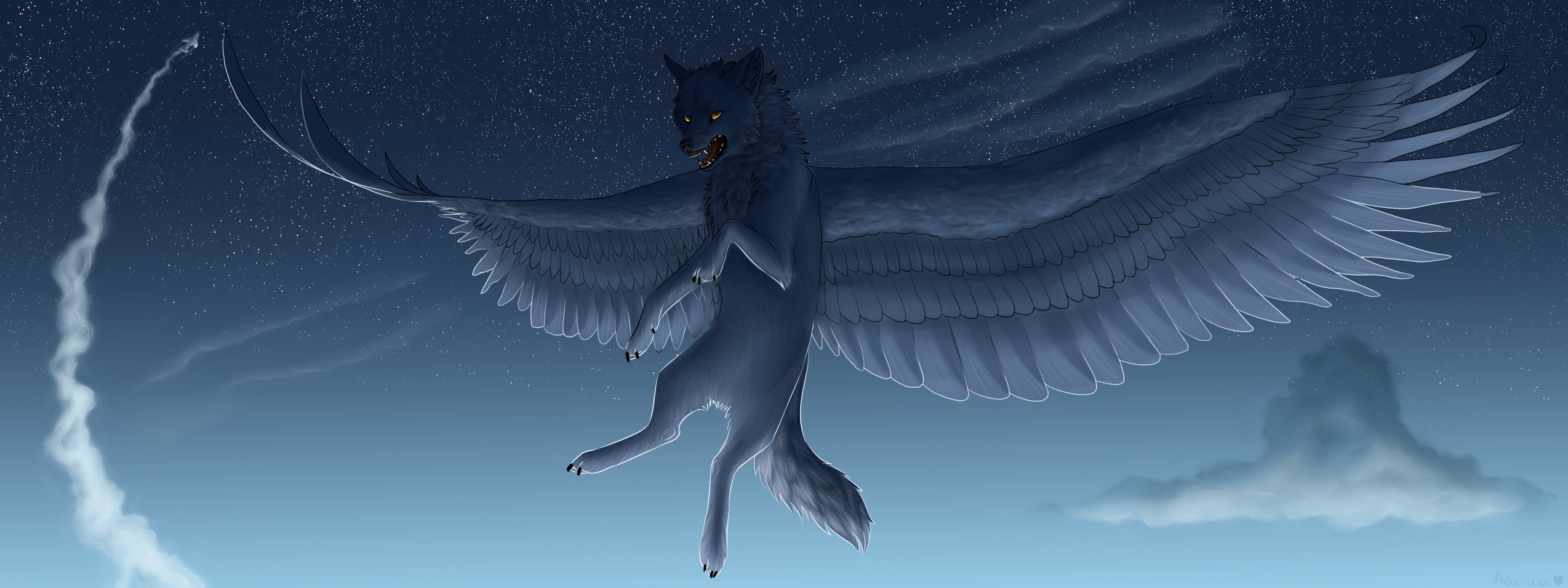 Winged Wolf Wallpapers