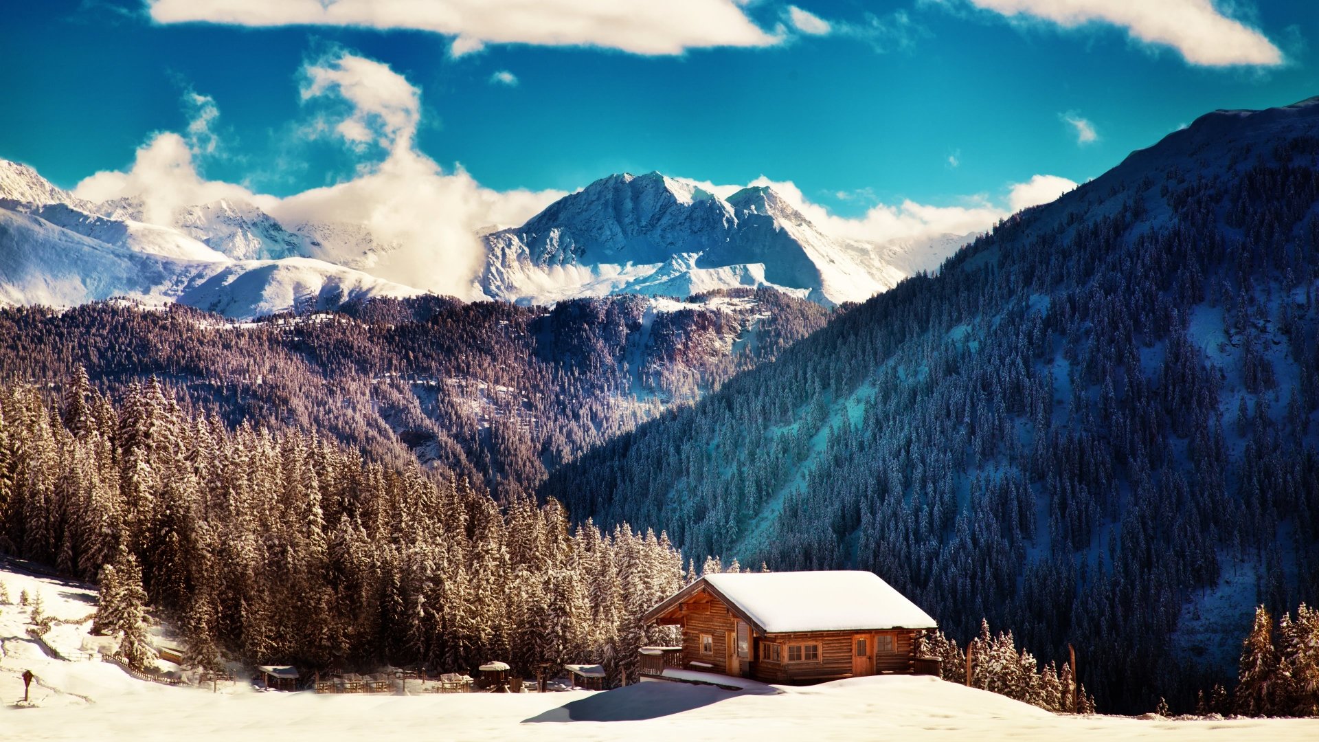 Winter Cabin Wallpapers