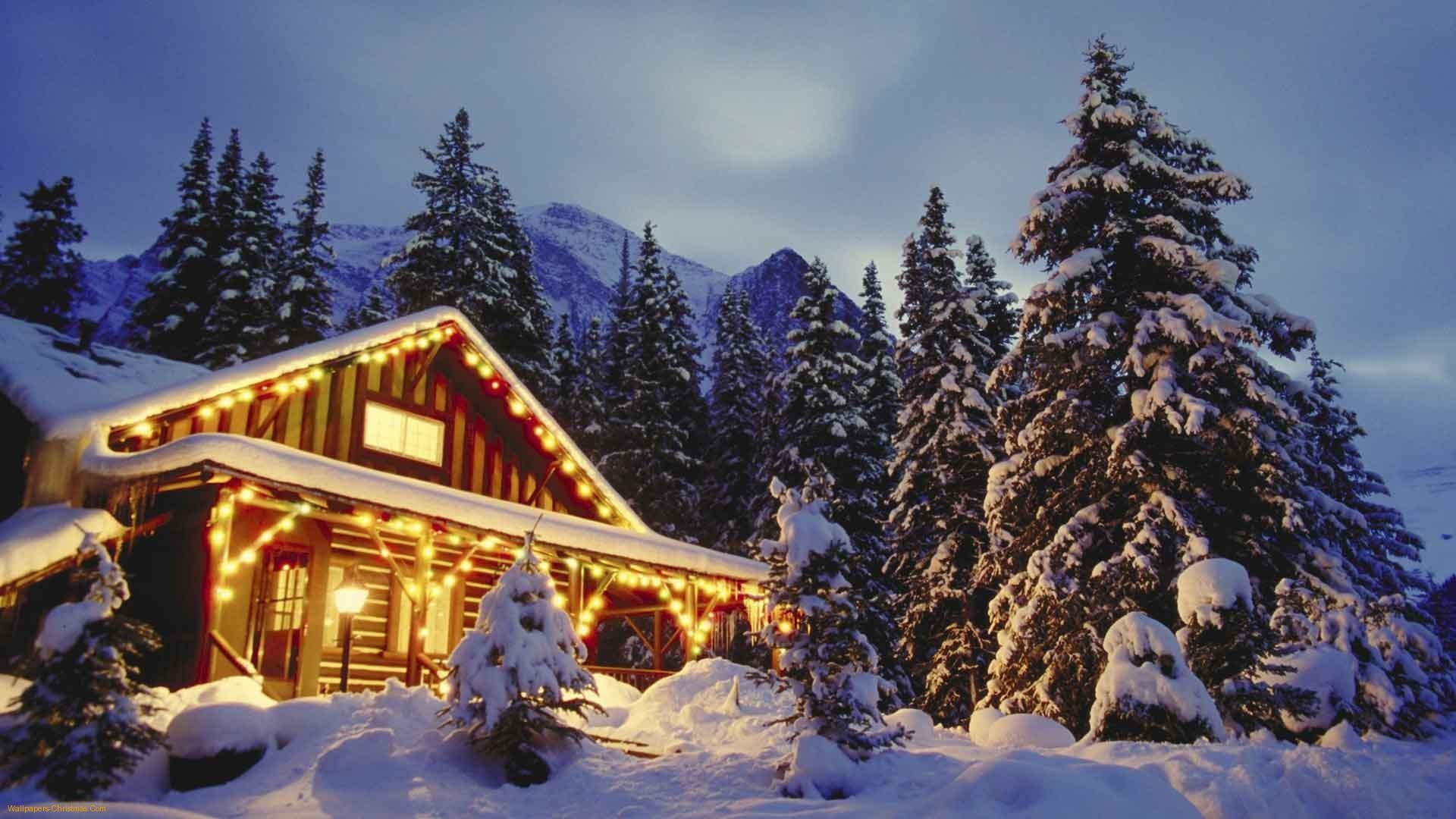 Winter Cabin Wallpapers