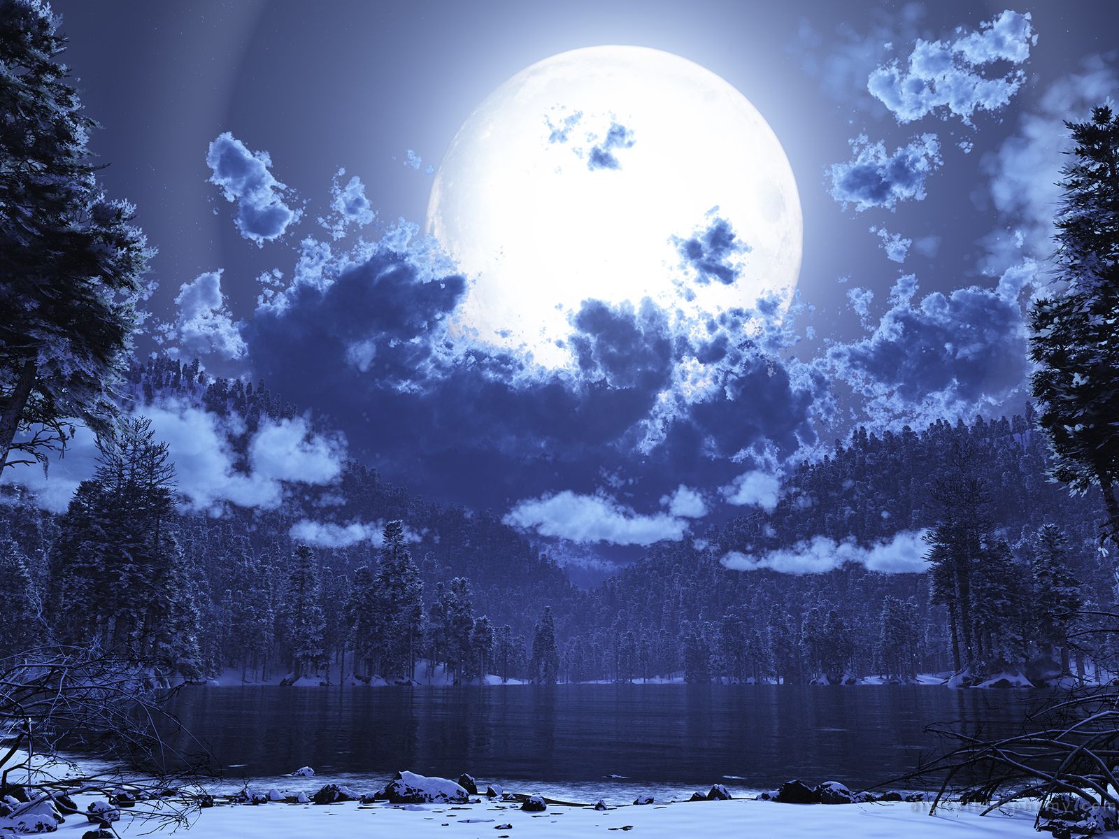 Winter Moon Wallpapers