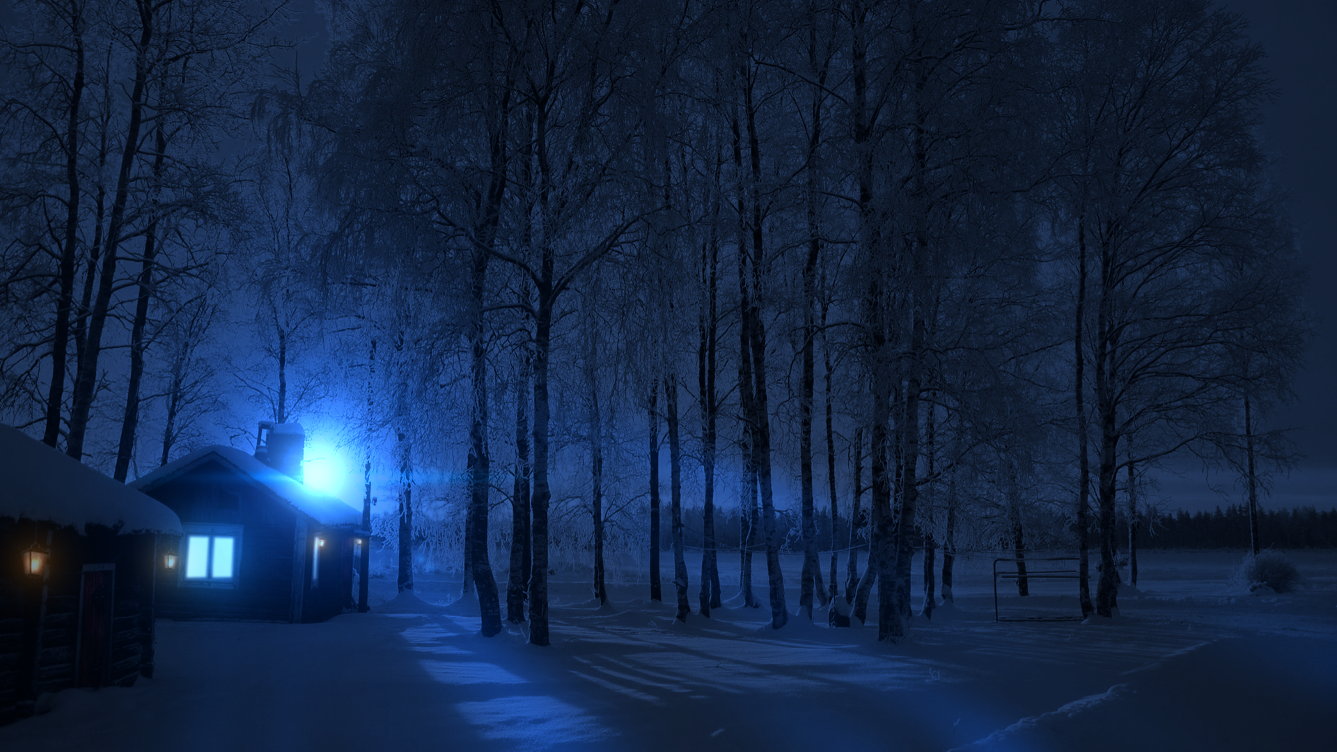 Winter Night 1920X1080 Wallpapers