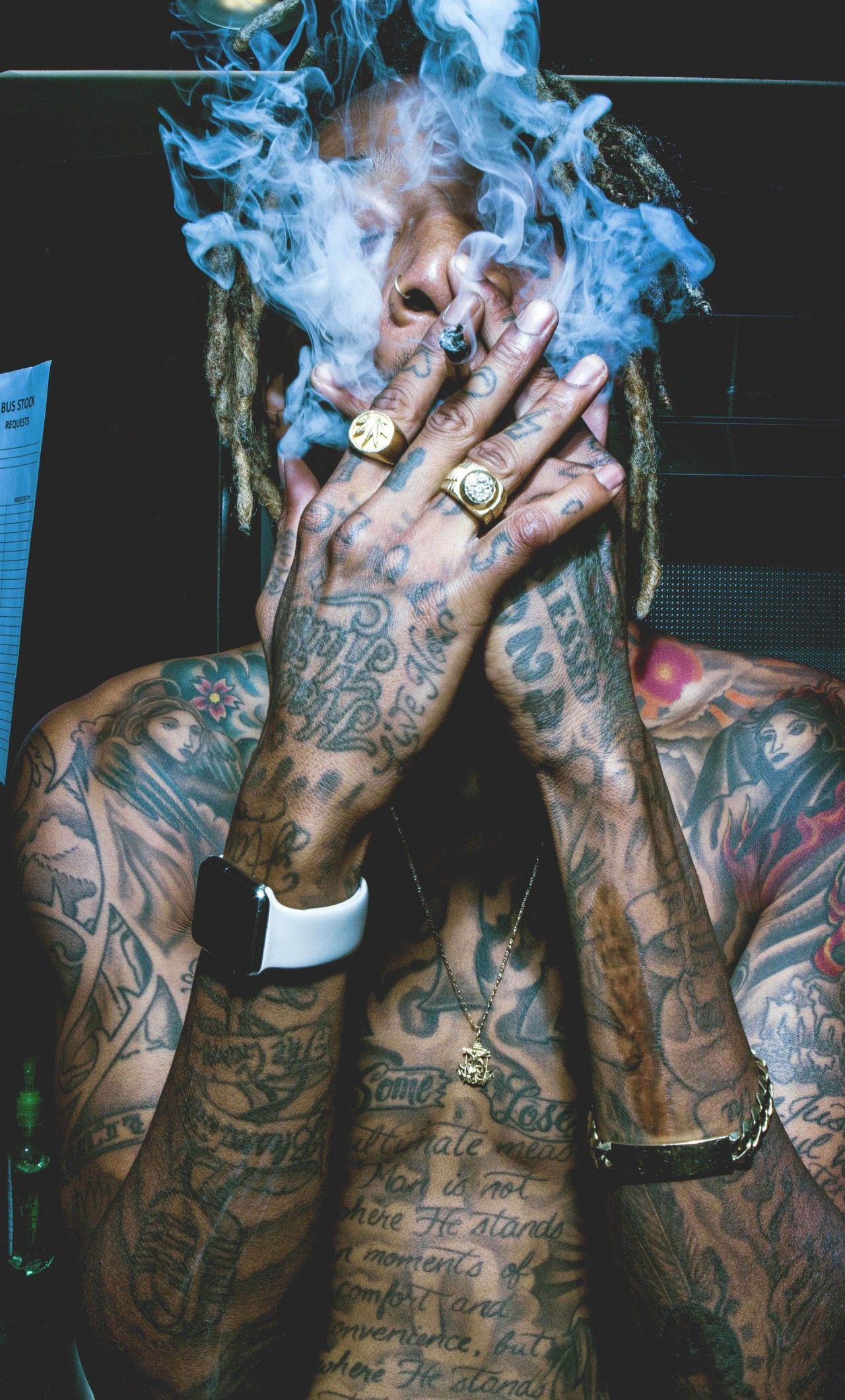 Wiz Khalifa Smoking Wallpapers