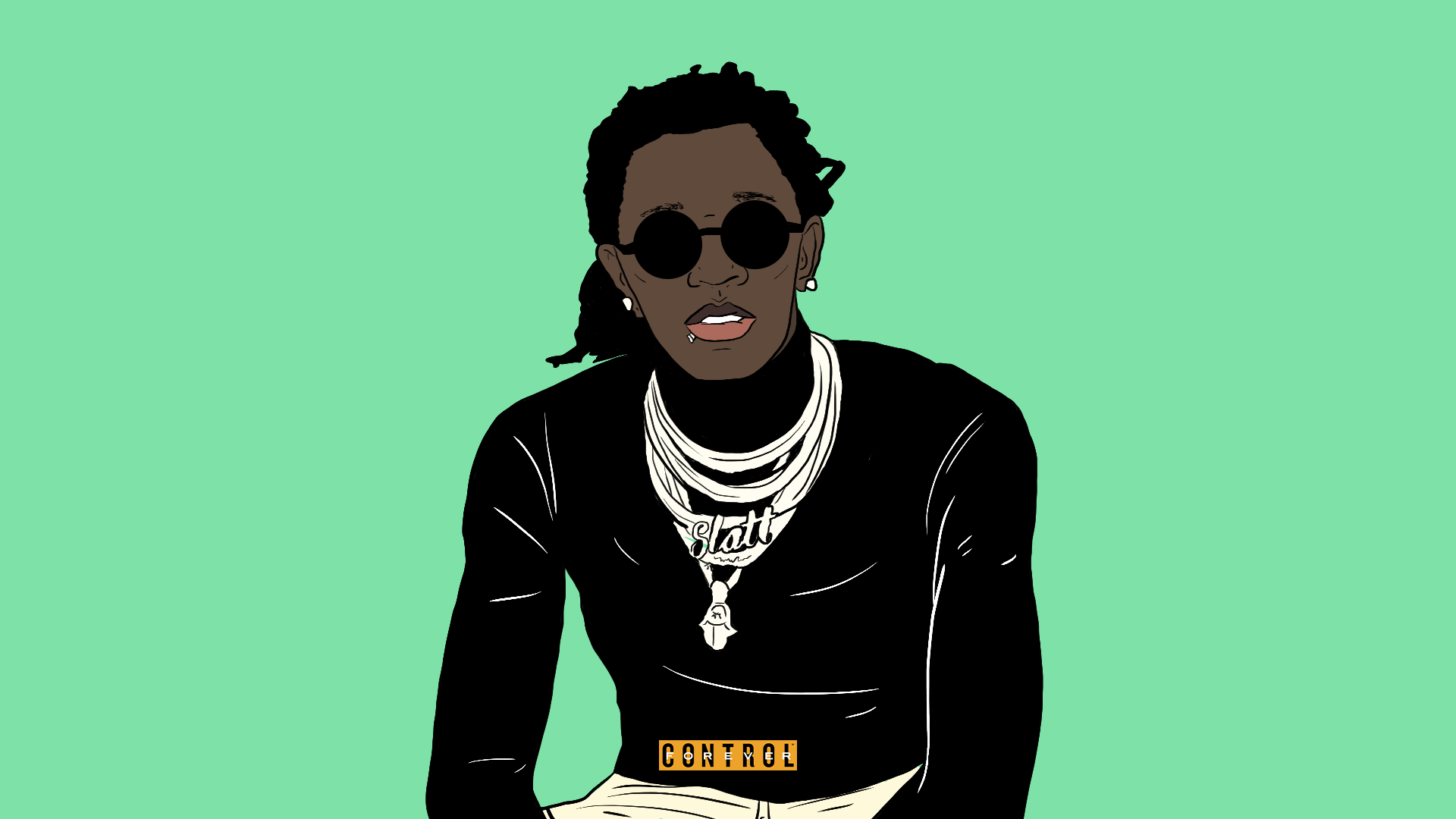 Young Thug Cartoon Wallpapers