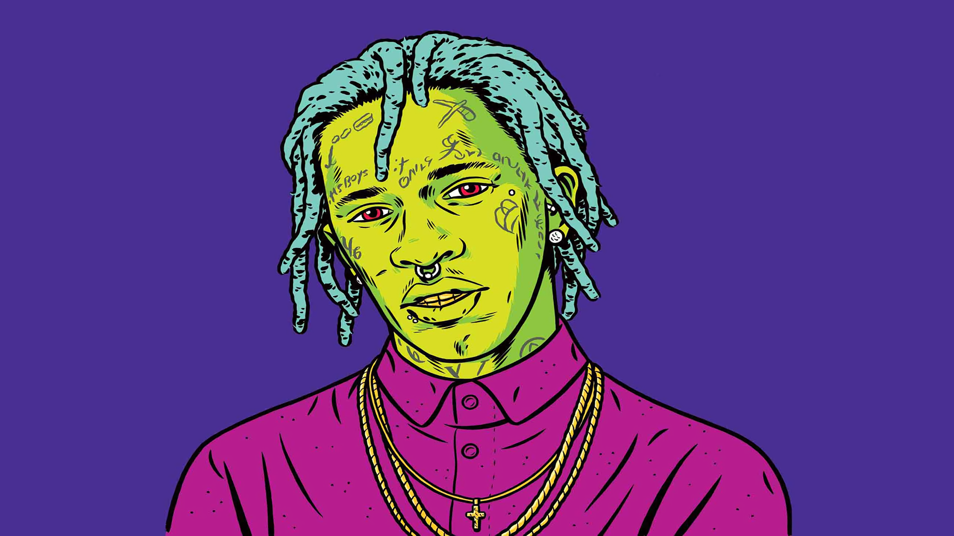 Young Thug Cartoon Wallpapers