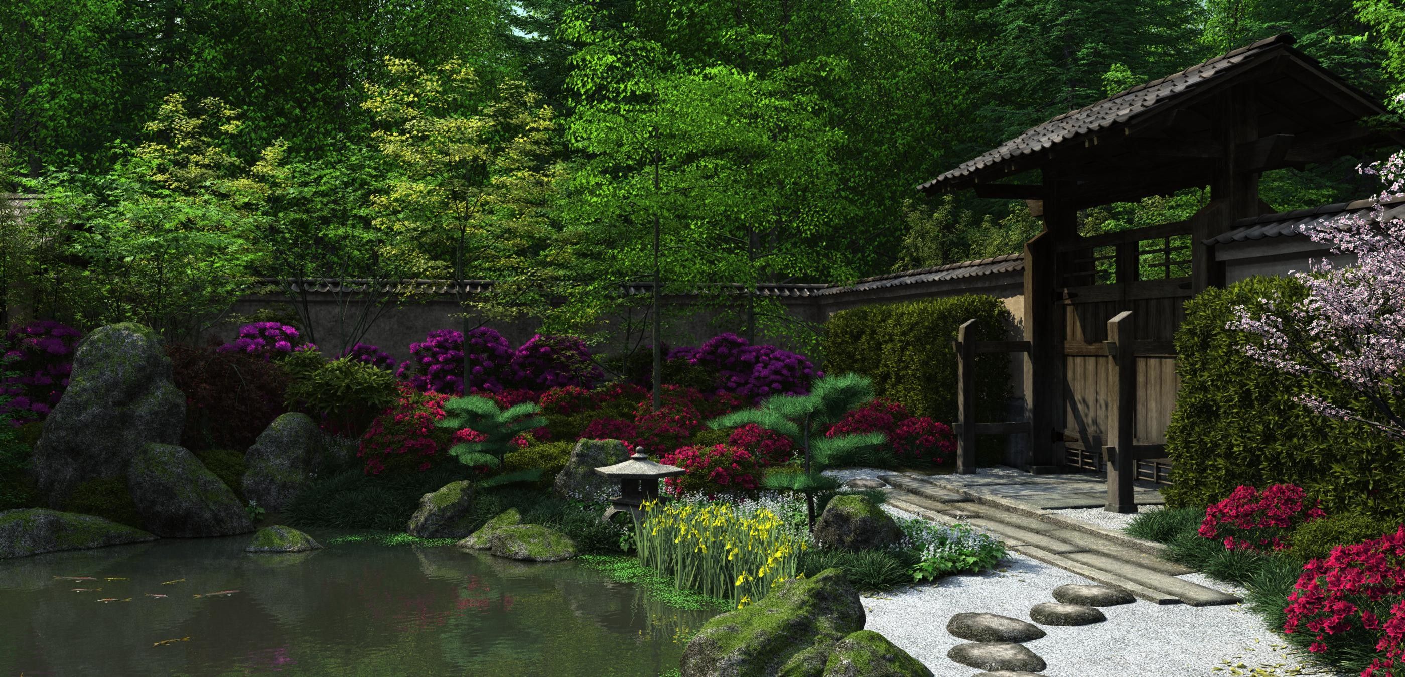 Zen Flower Garden Wallpapers