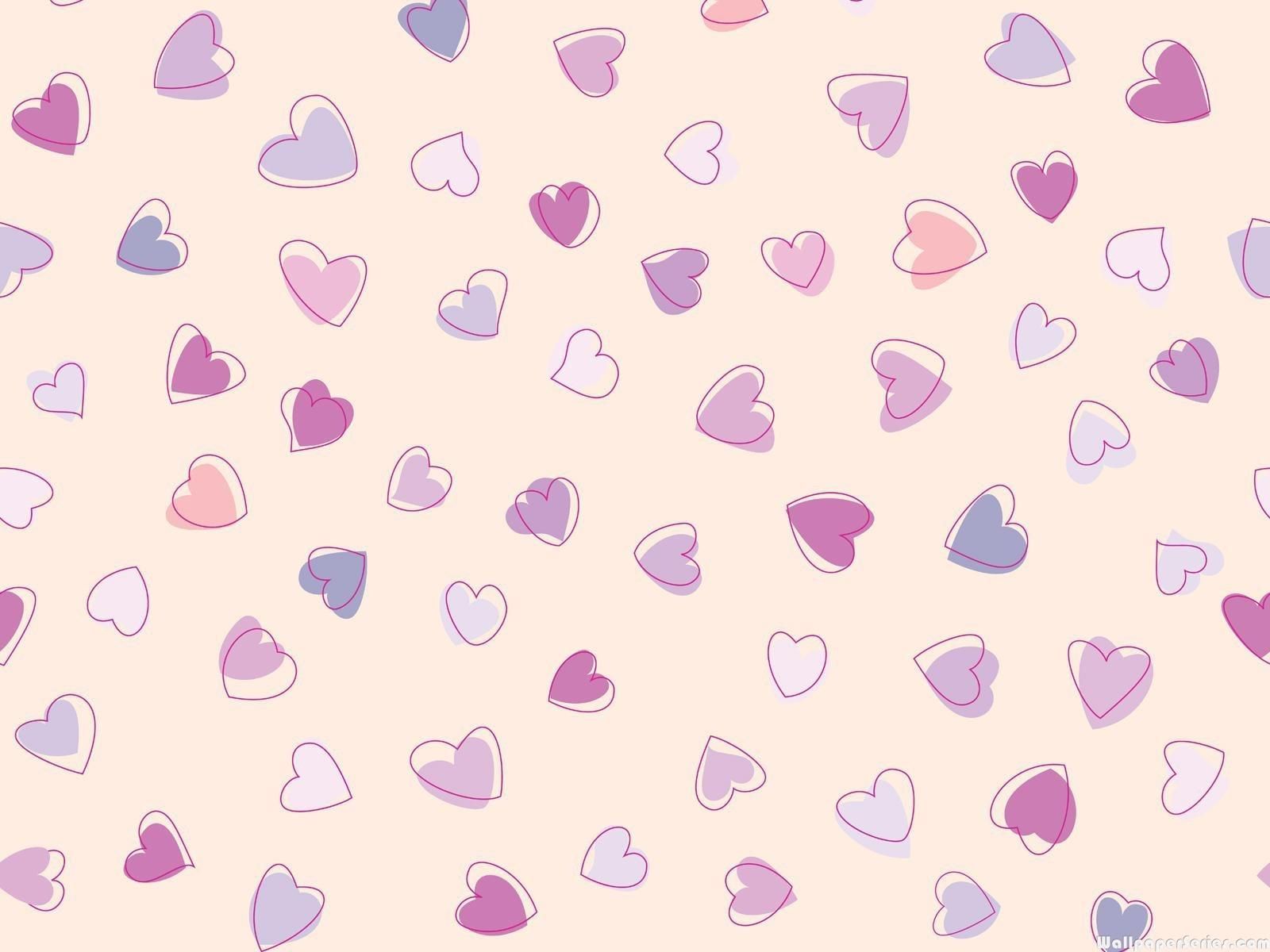 Pink And Purple Heart Backgrounds