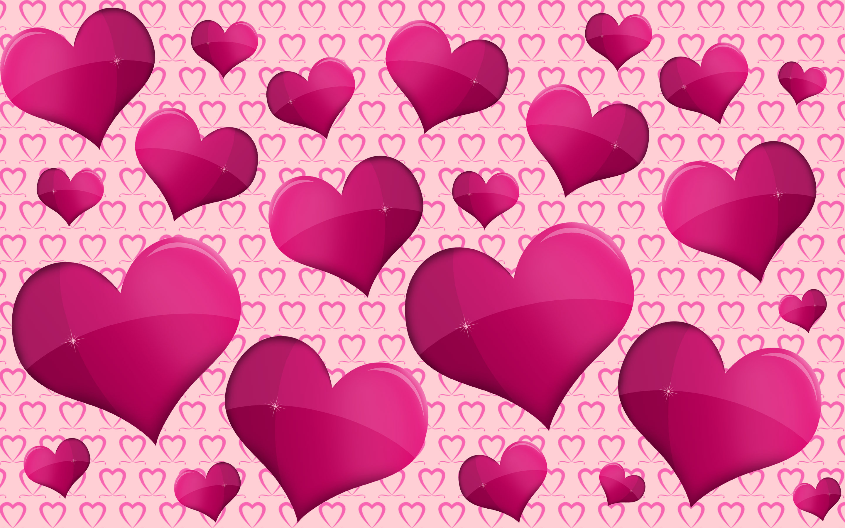 Pink And Purple Heart Backgrounds