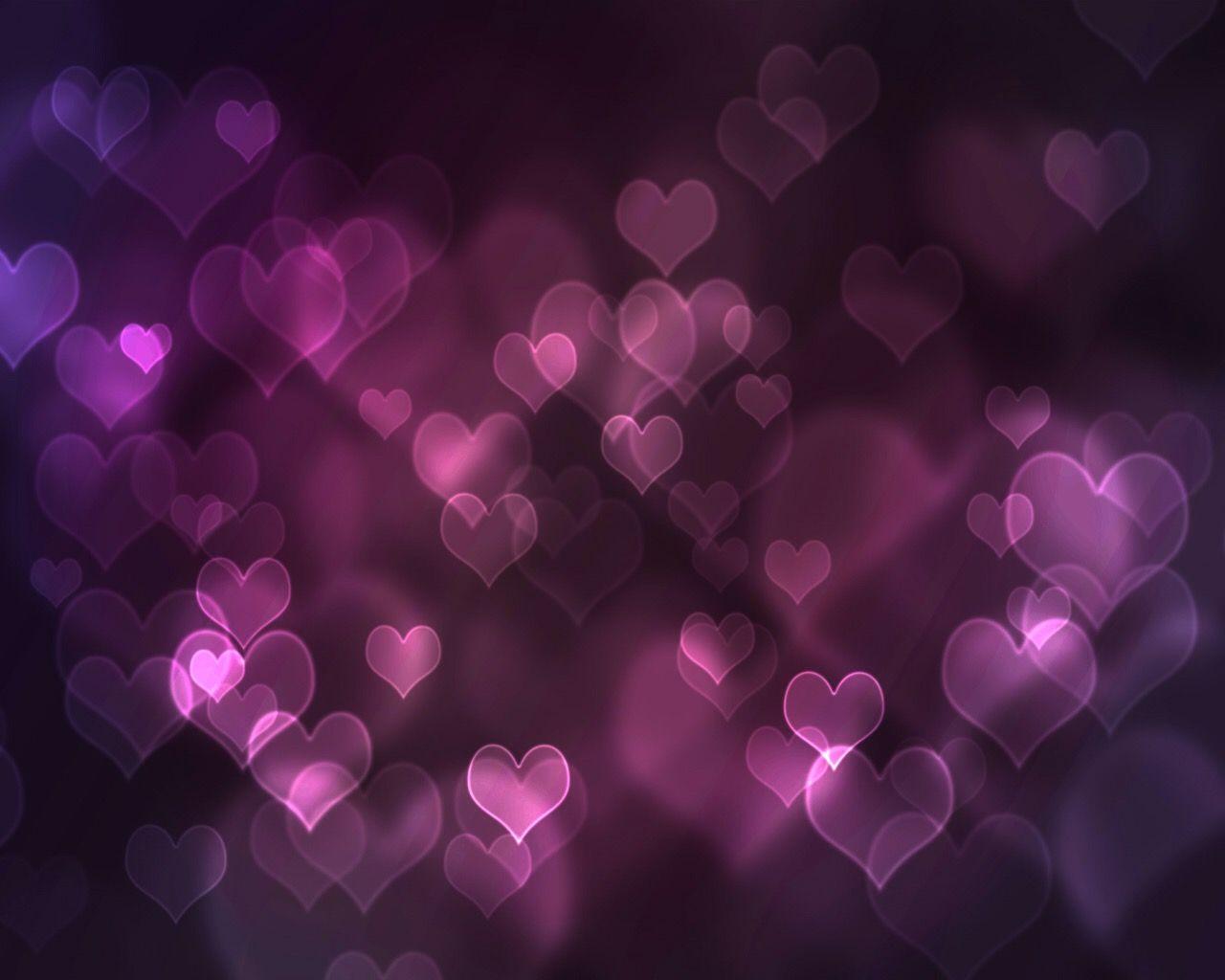 Pink And Purple Heart Backgrounds