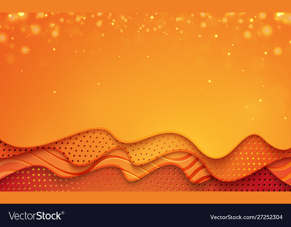 Wavy Orange Background