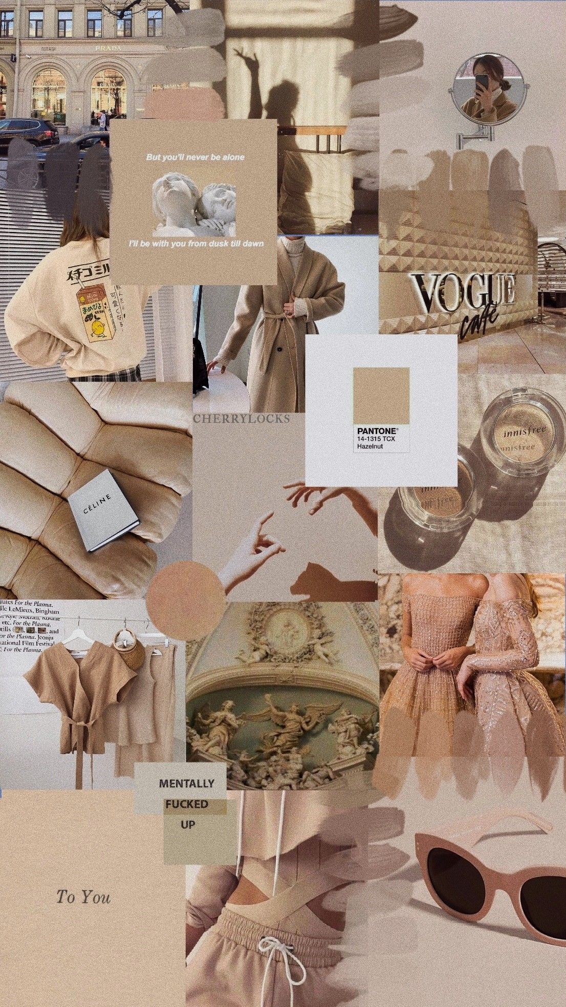 Aesthetic Beige Background