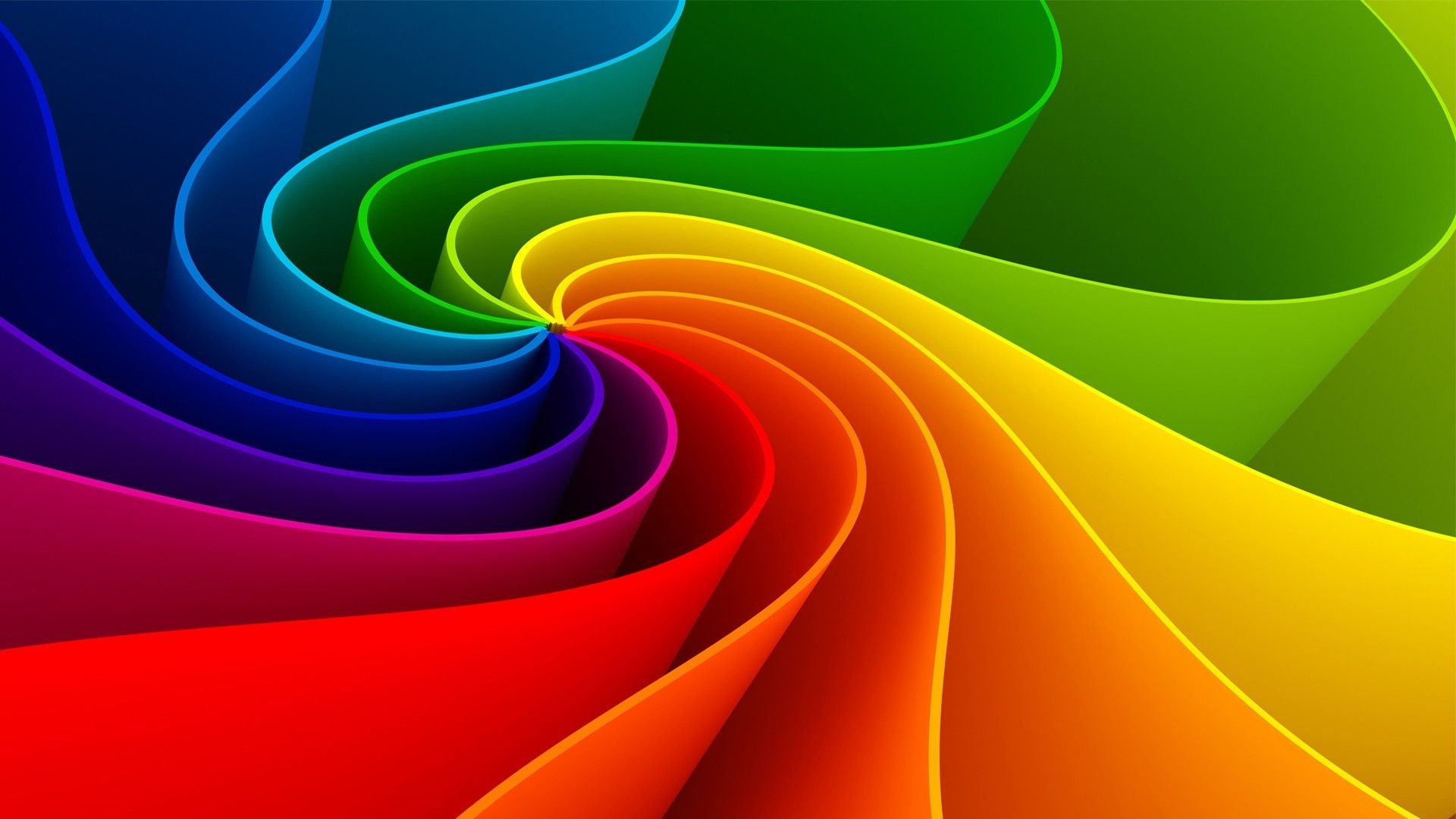 3D Abstract Rainbow Backgrounds