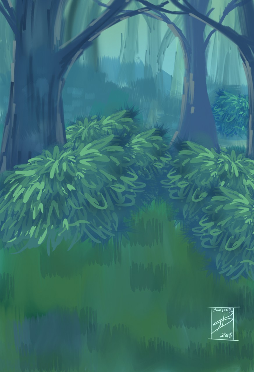 Anime Forest Background