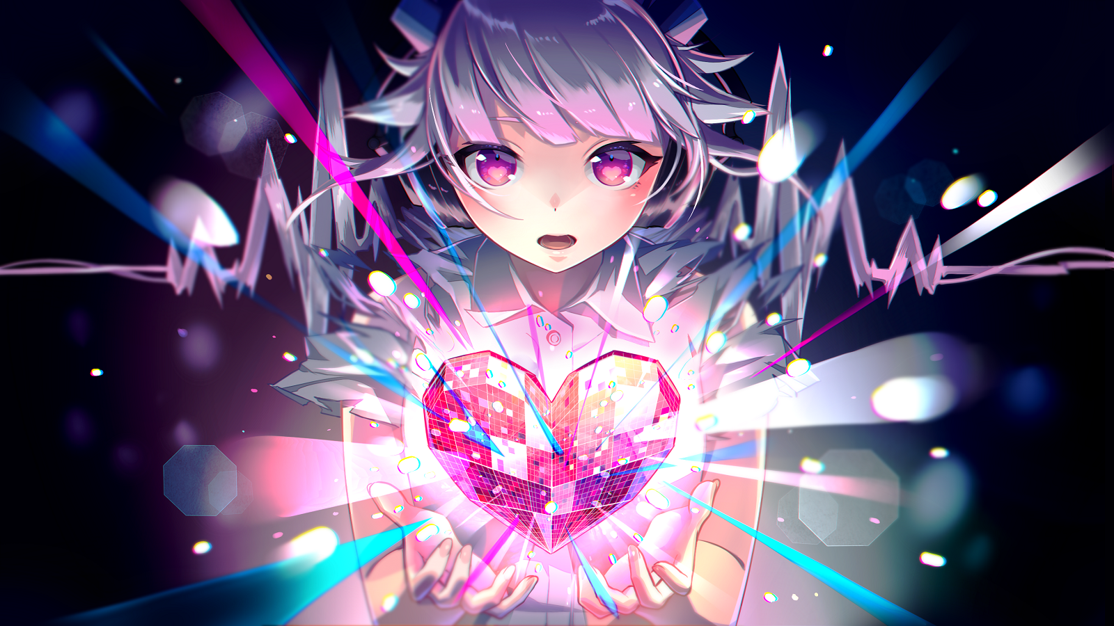 Anime Heart Background