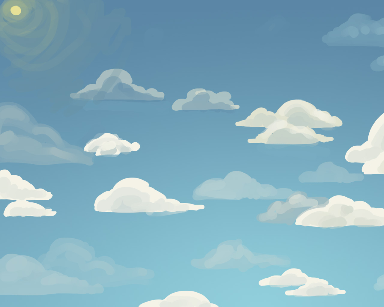 Cartoon Cloud Background