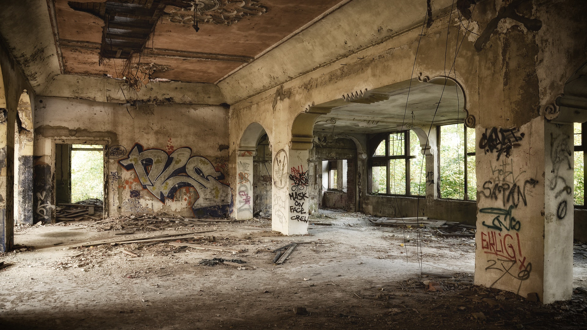 Abandoned Building Background