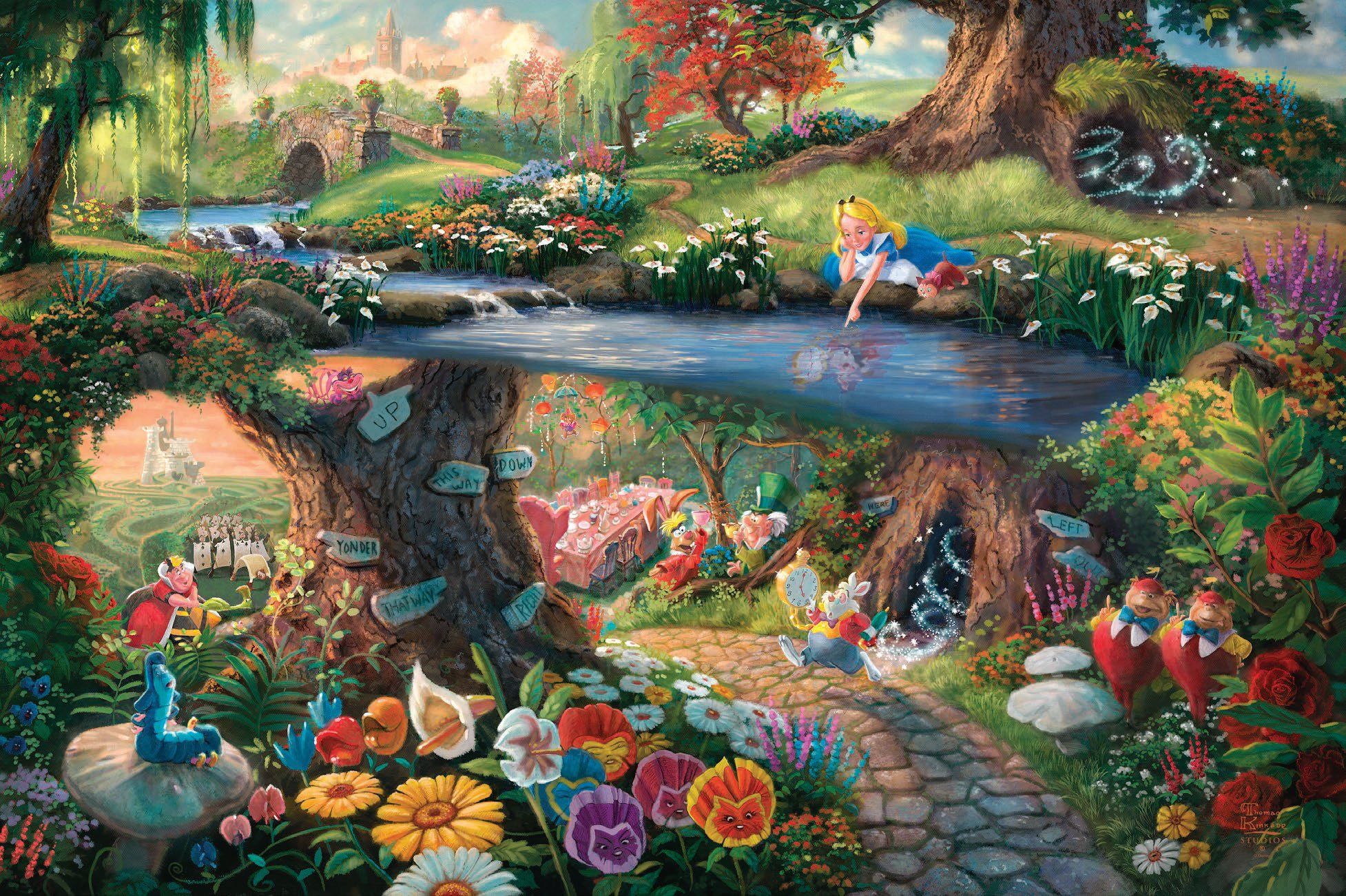 Alice In Wonderland Zoom Background