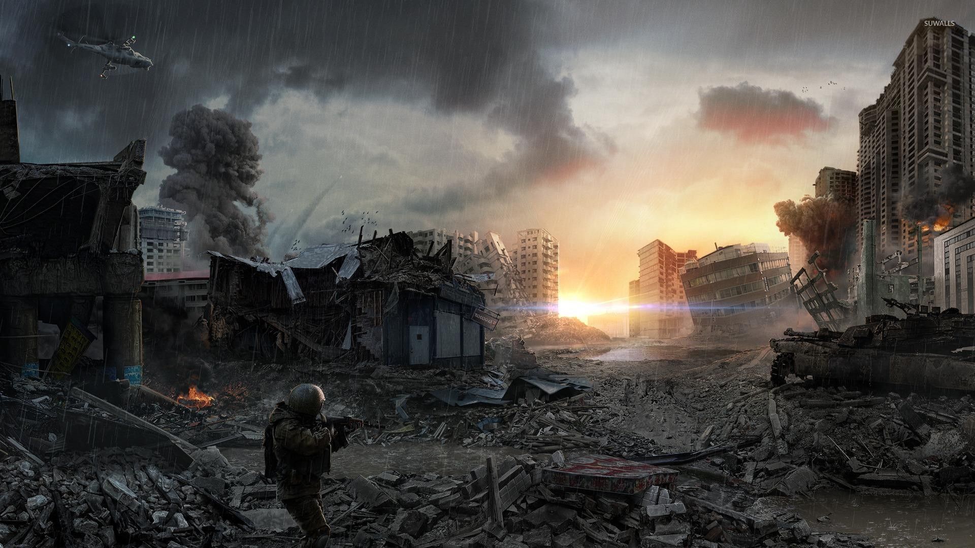 Apocalyptic City Background