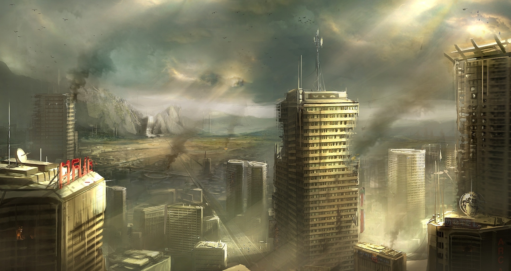 Apocalyptic City Background