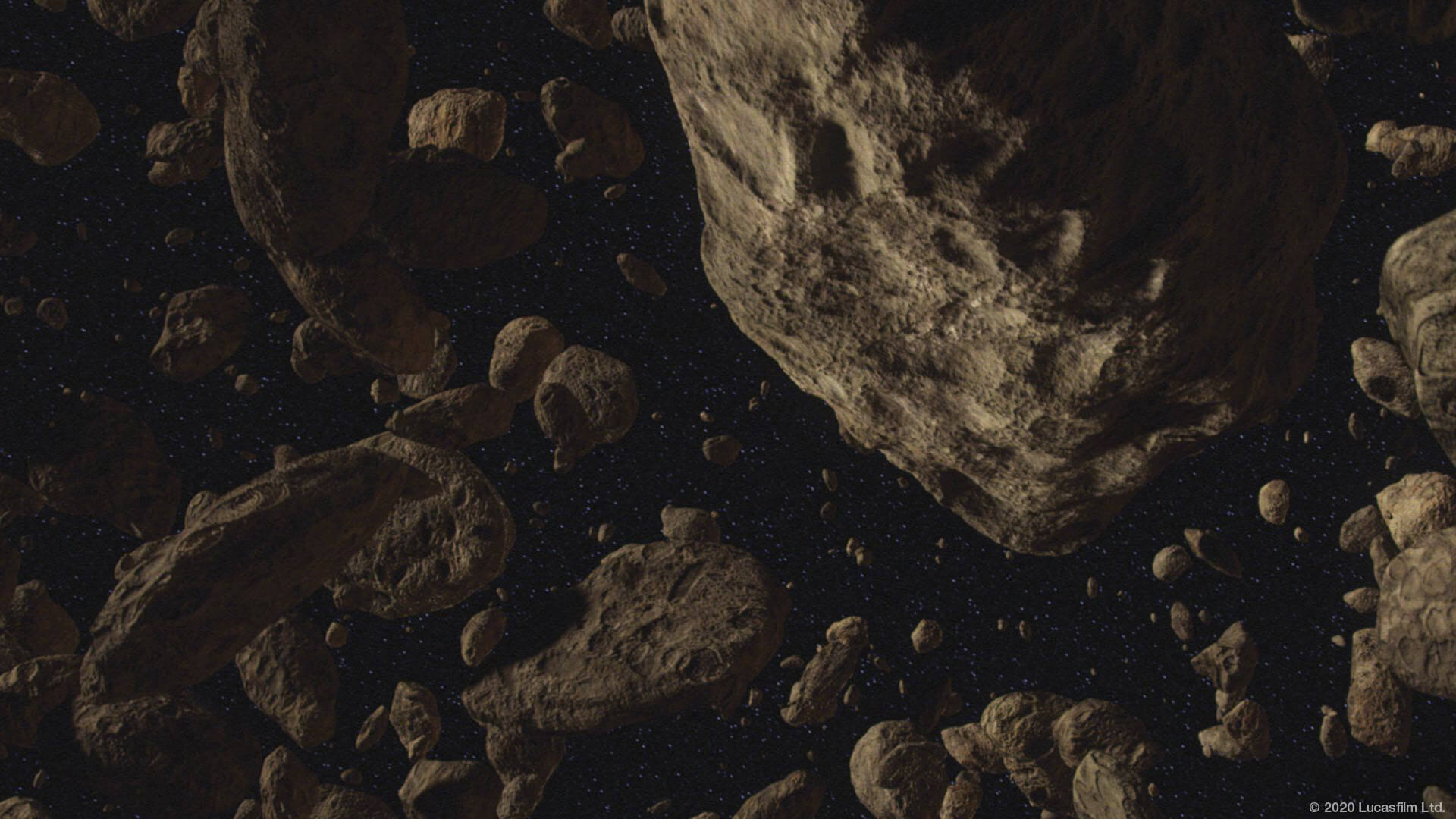 Asteroid Field Background