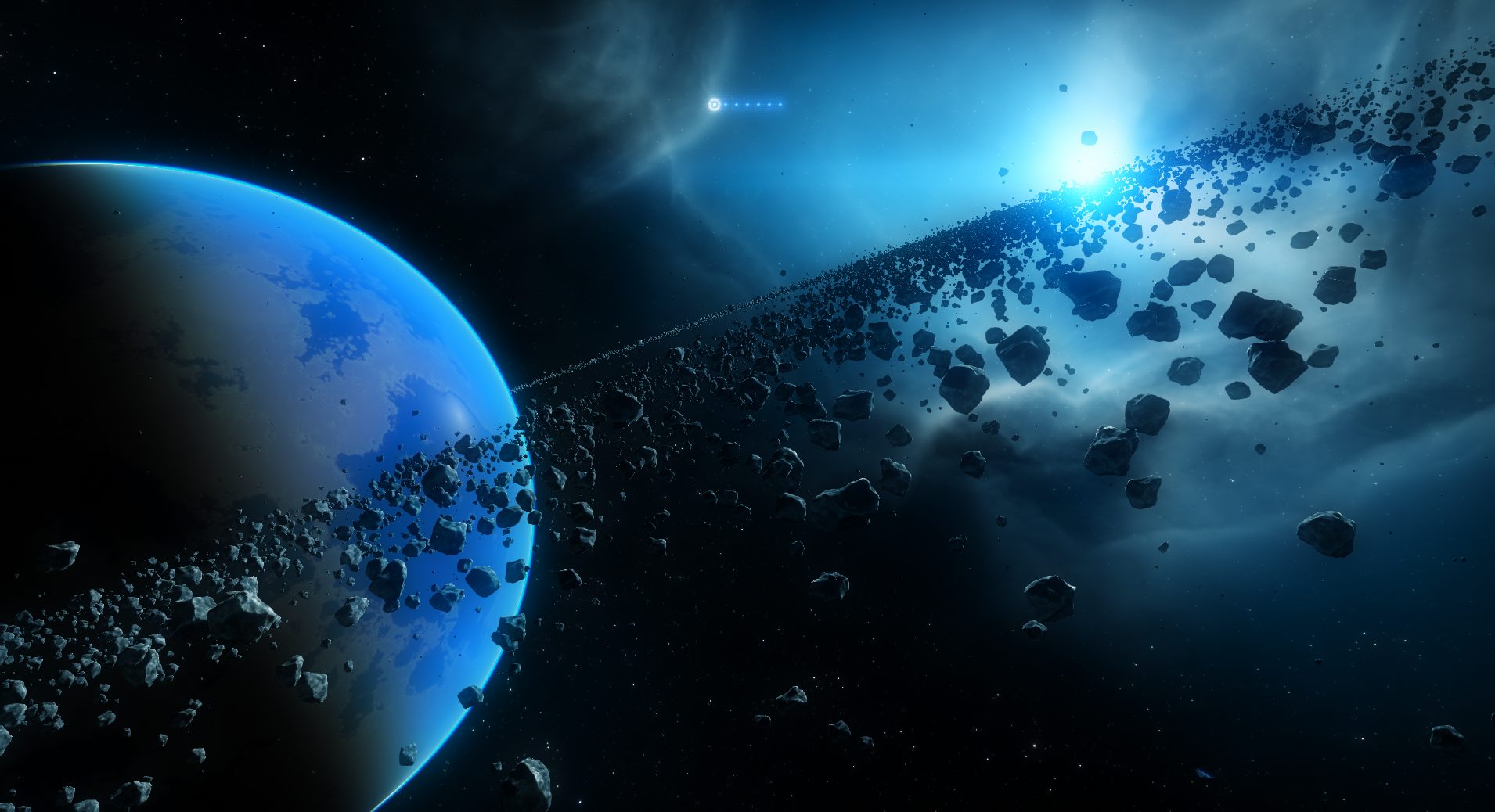 Asteroid Field Background