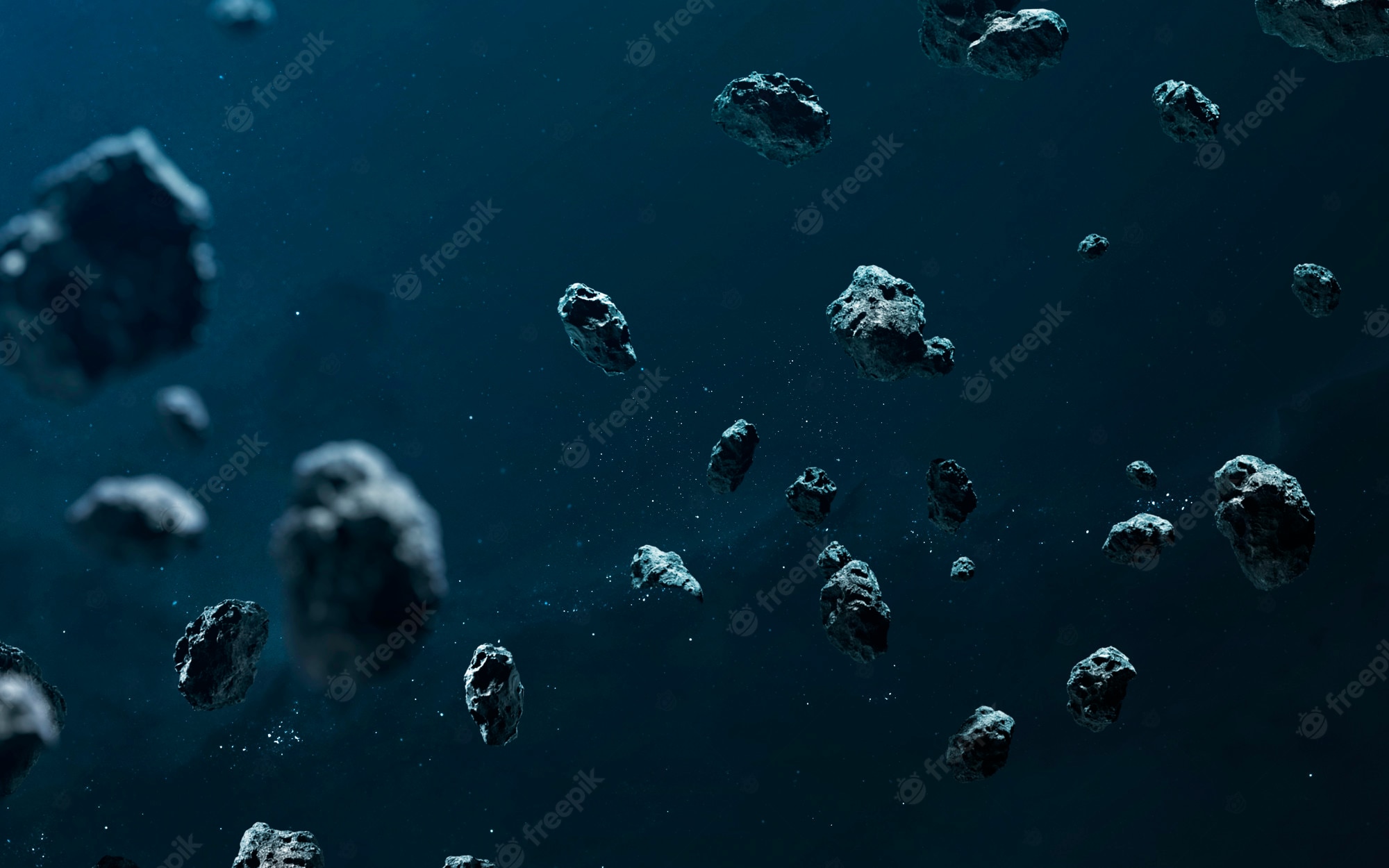 Asteroid Field Background