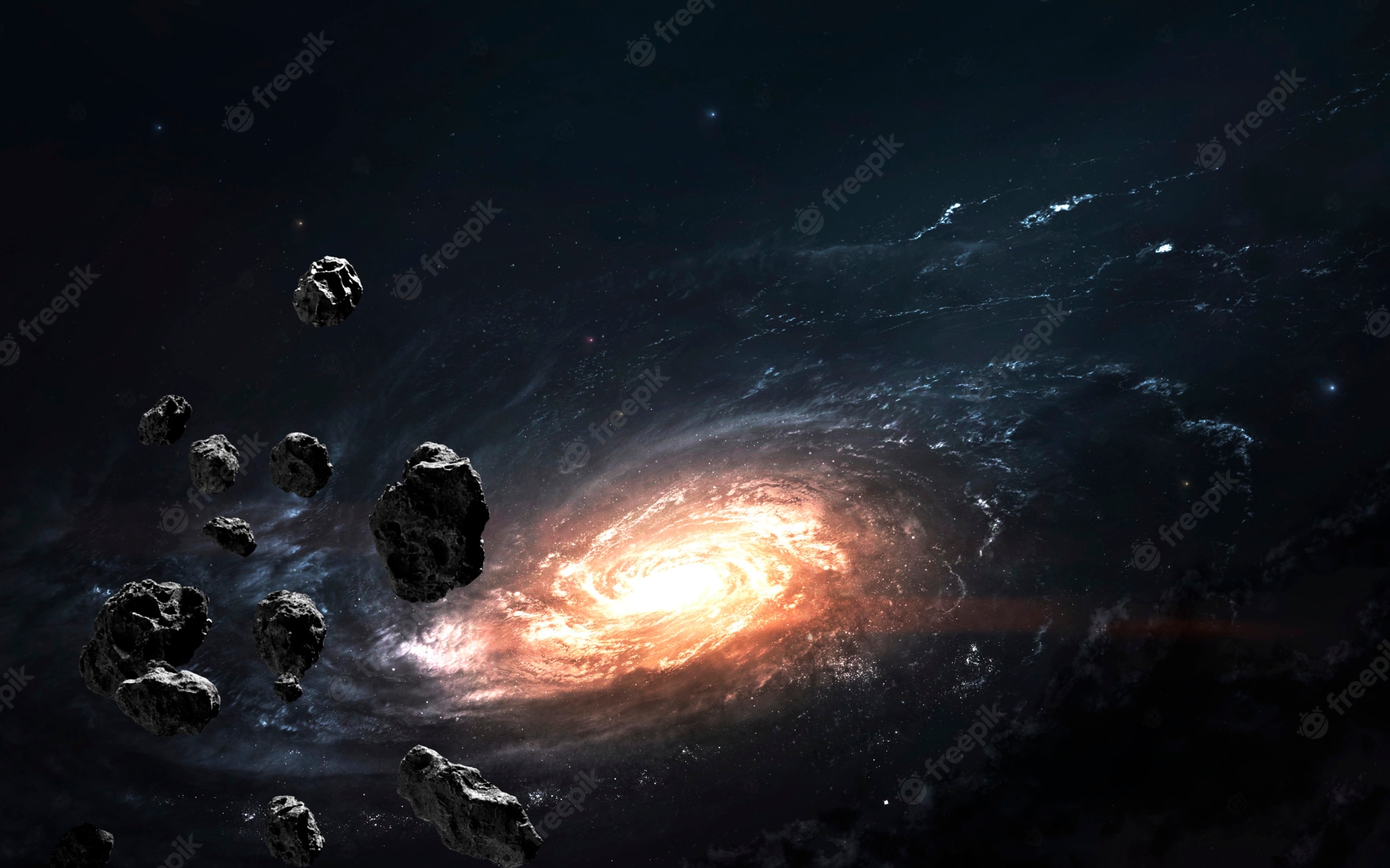 Asteroid Field Background