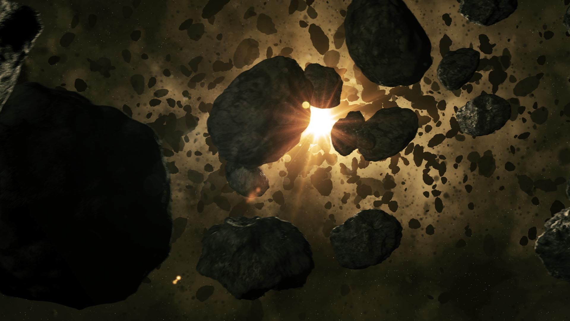 Asteroid Field Background