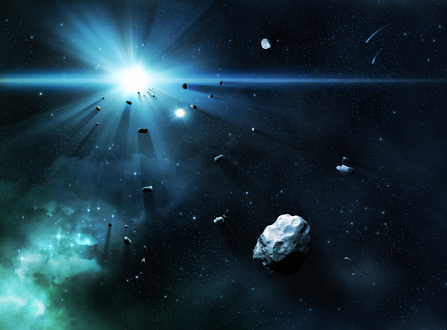 Asteroid Field Background