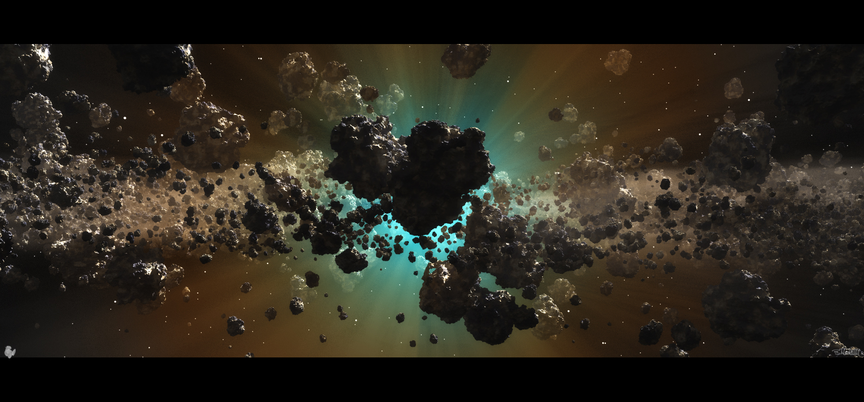 Asteroid Field Background