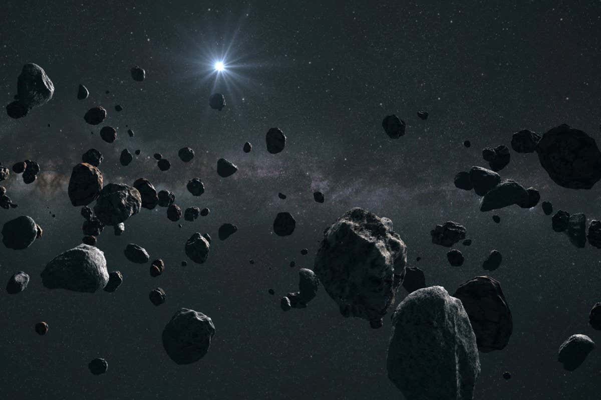 Asteroid Field Background