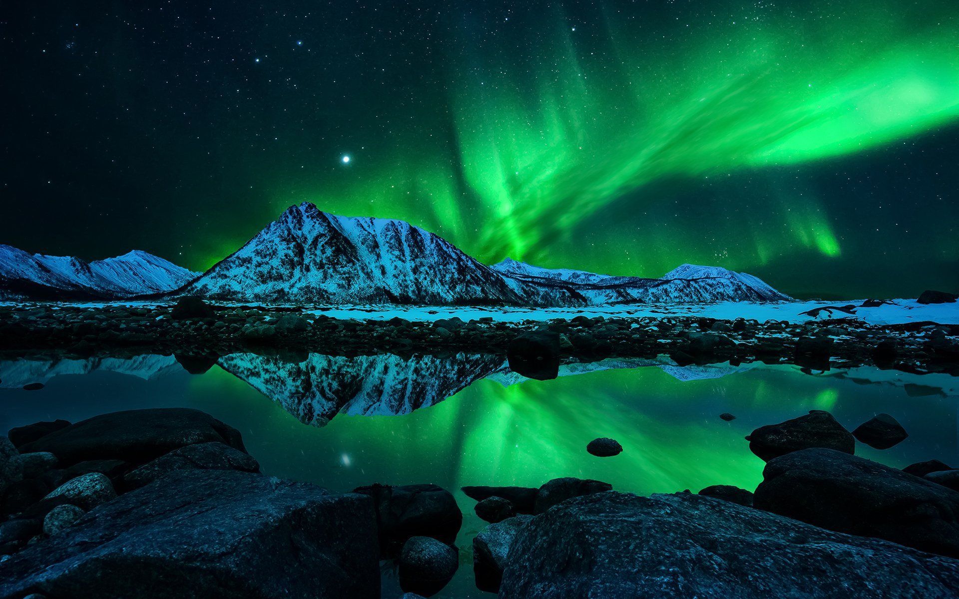 Aurora Borealis Background