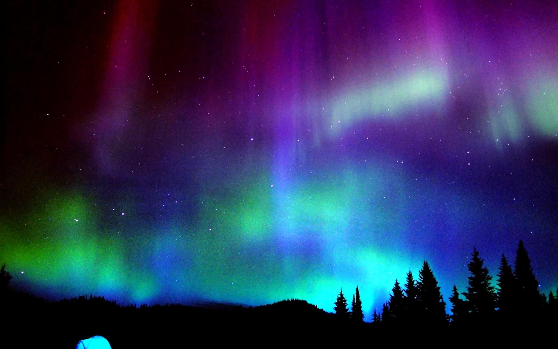 Aurora Borealis Background