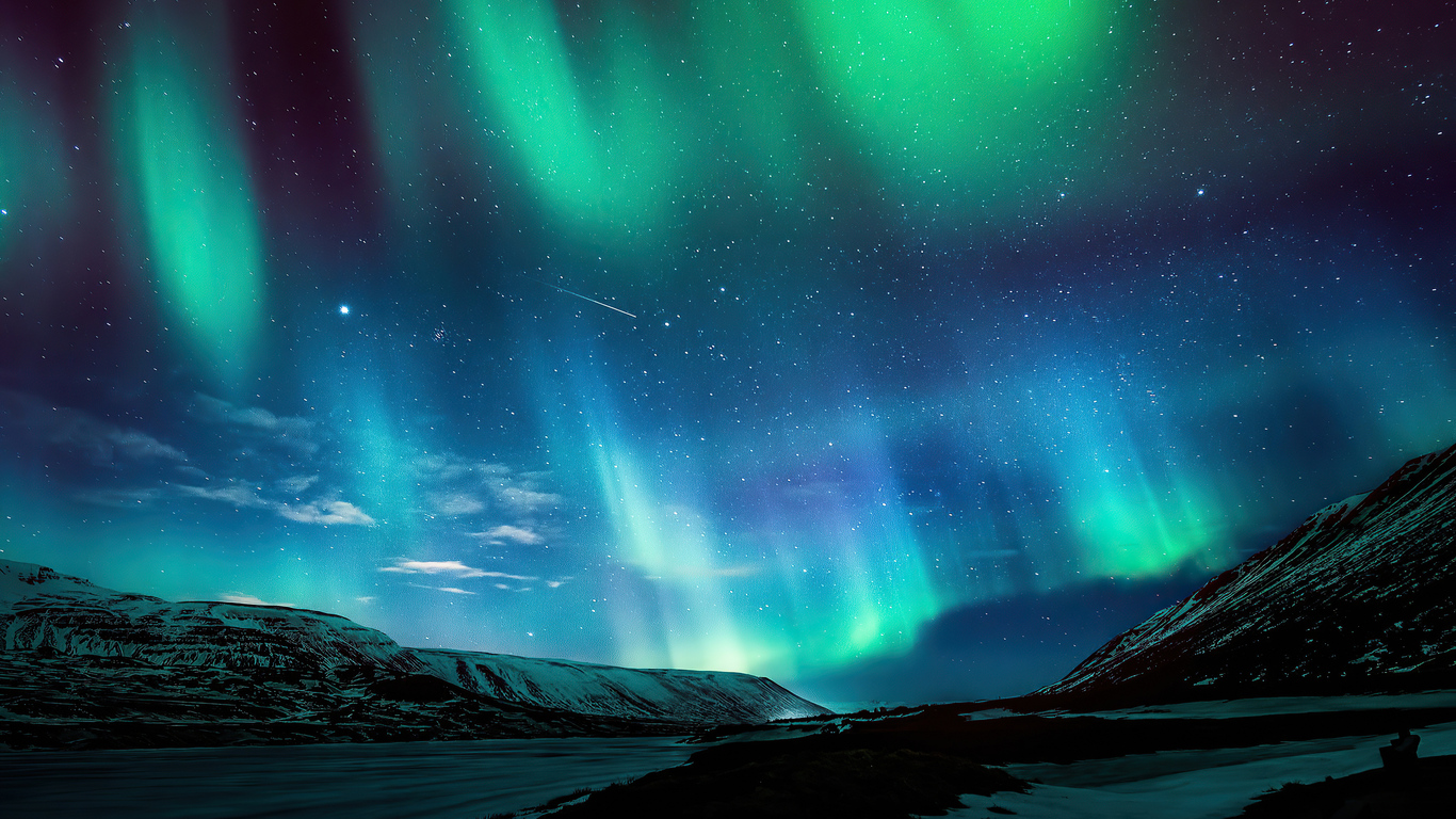 Aurora Borealis Background