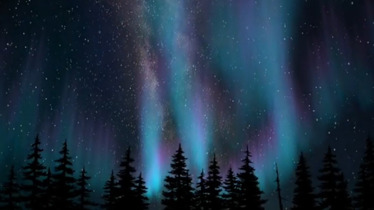 Aurora Borealis Background