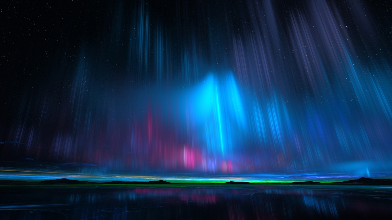 Aurora Borealis Background