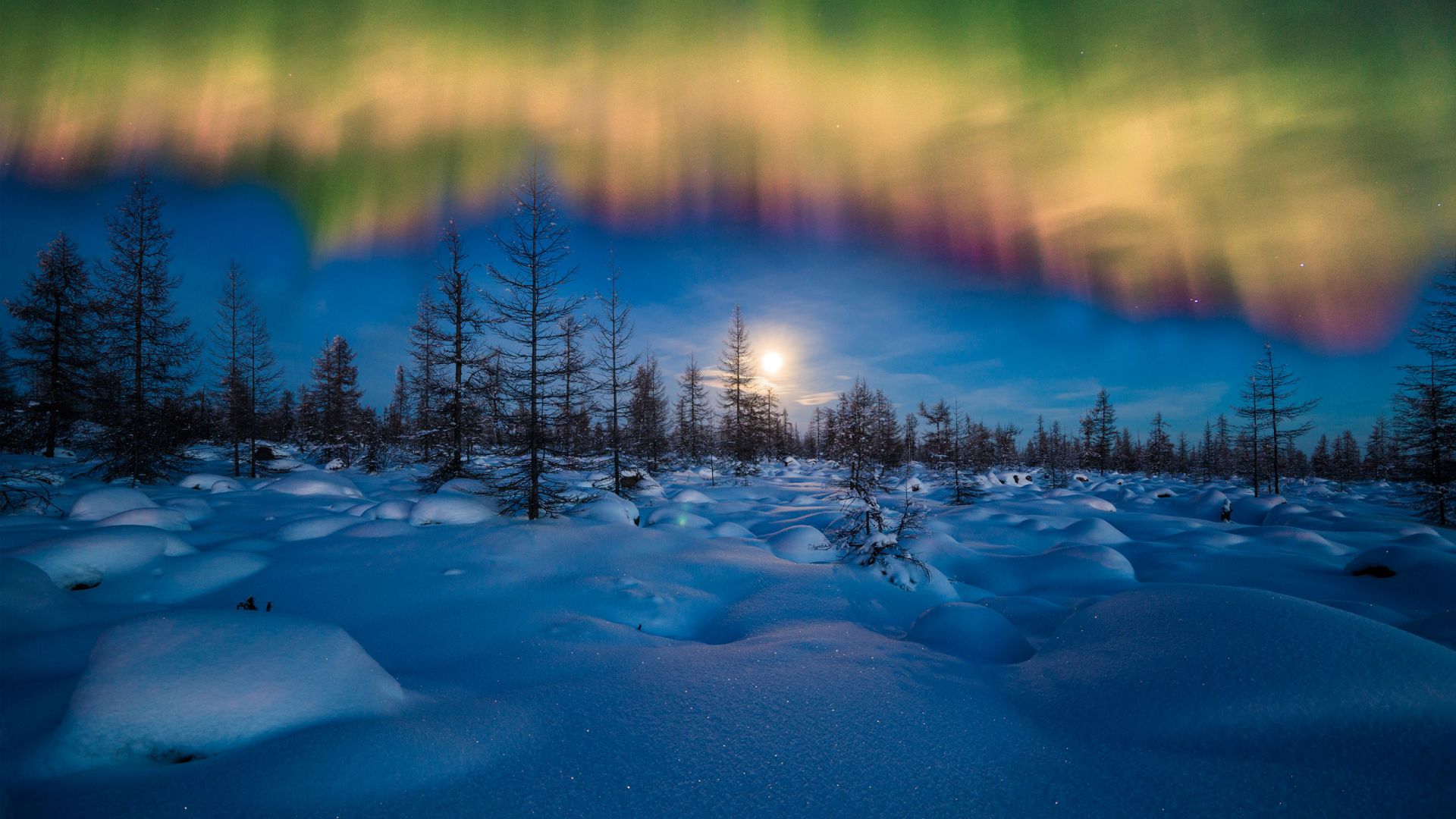 Aurora Borealis Background