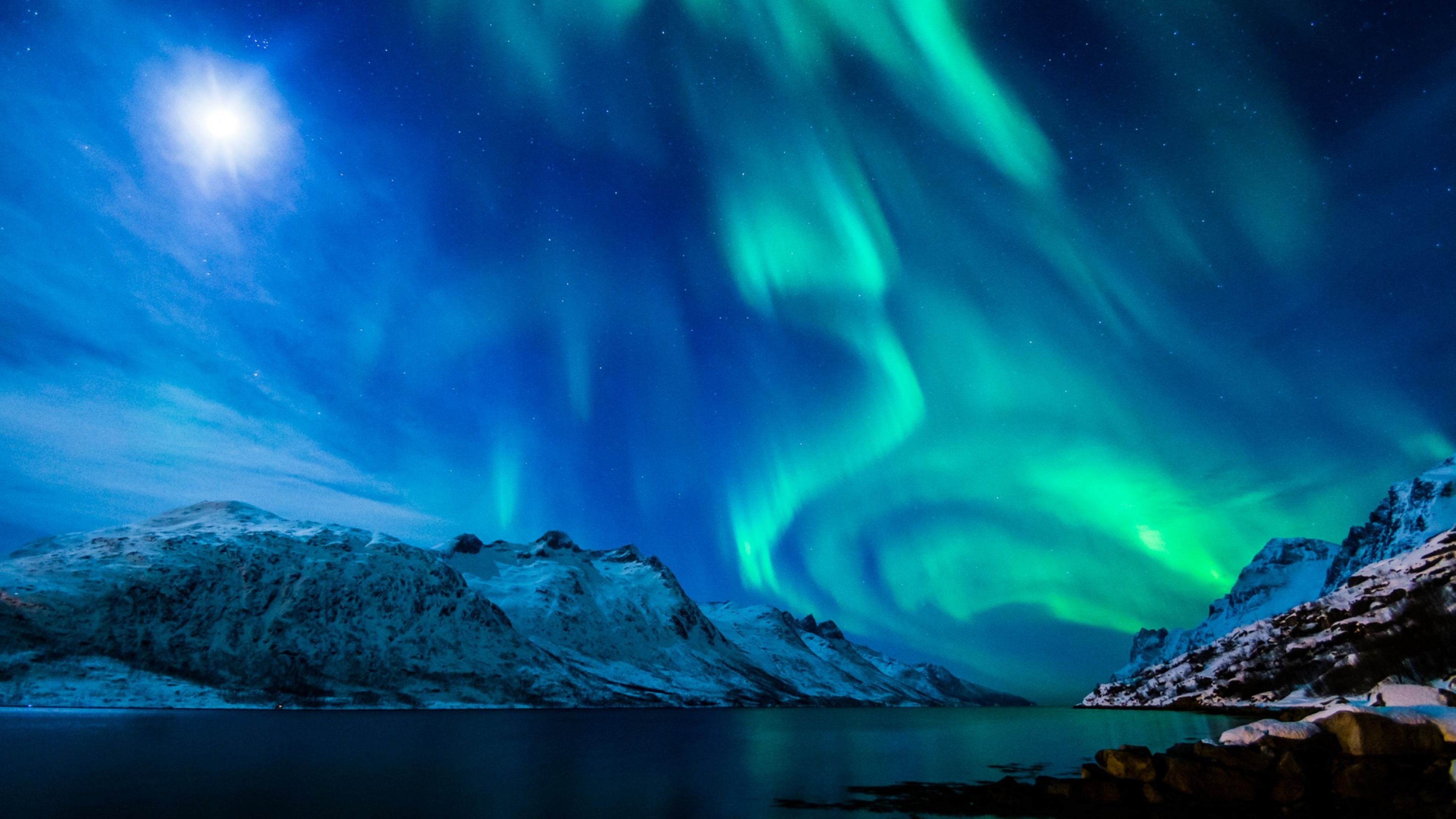 Aurora Borealis Background