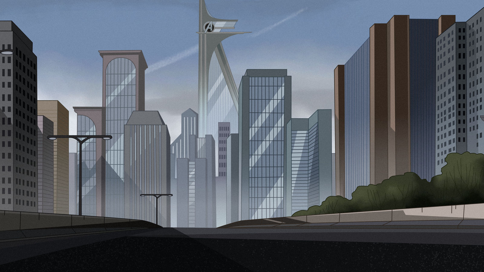 Avengers Tower Background