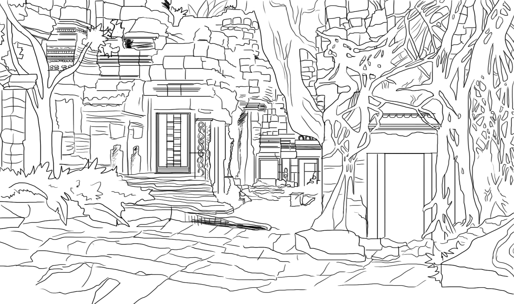 Background Line Art