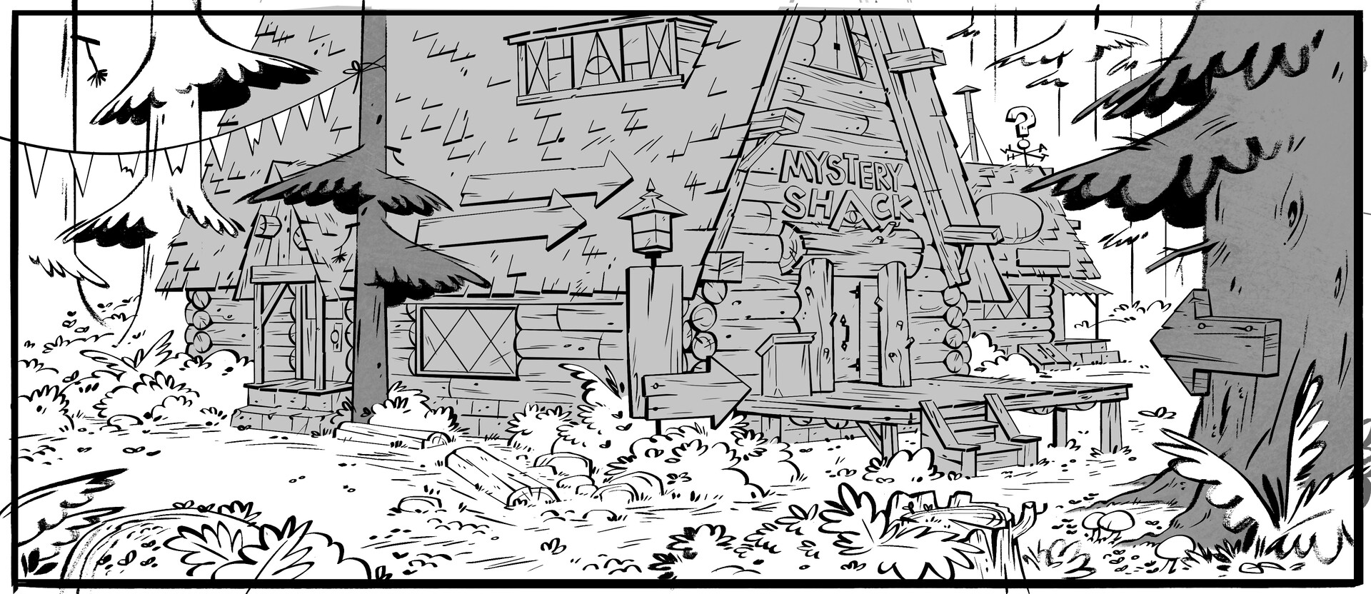 Background Line Art