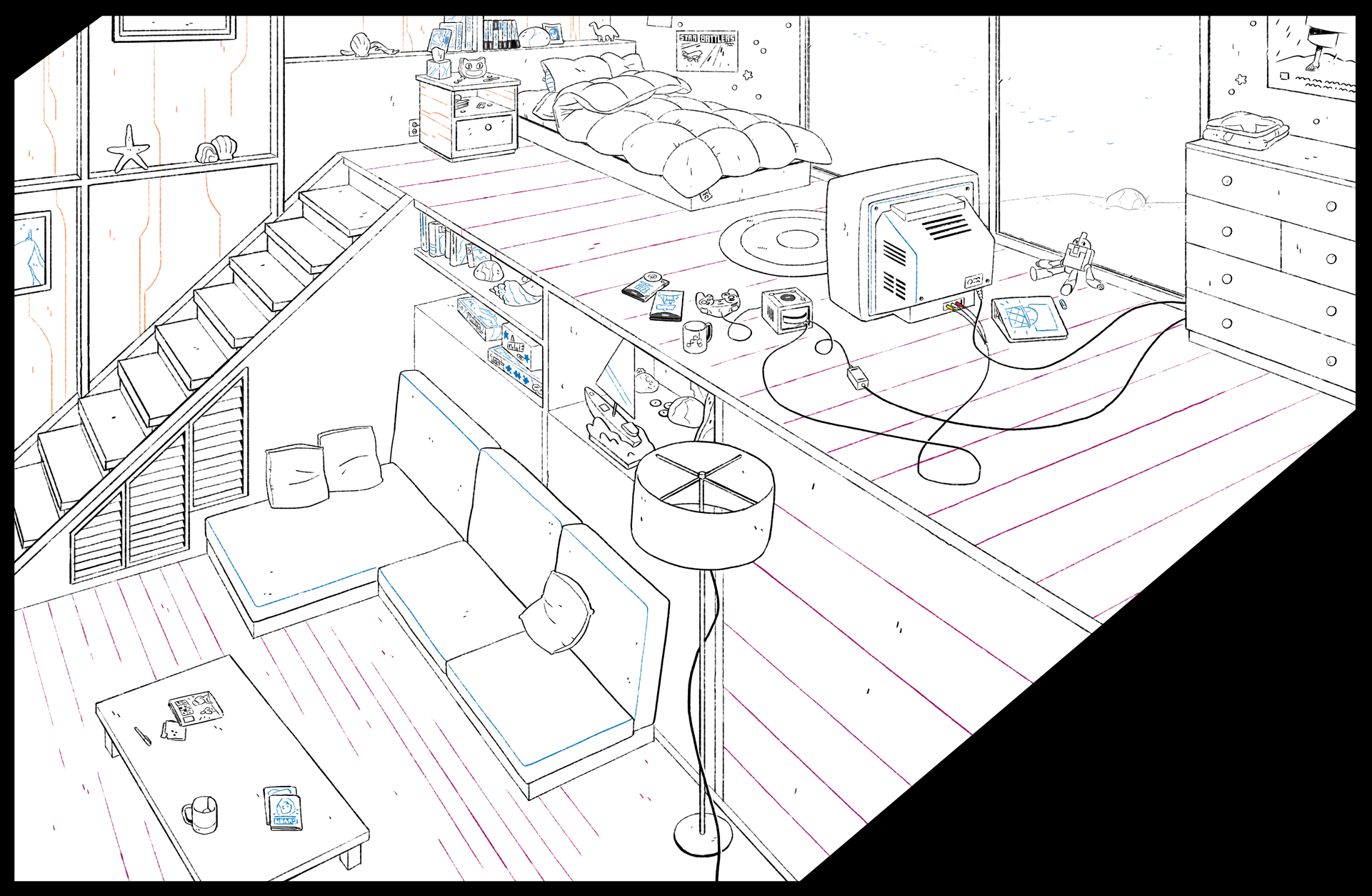 Background Line Art