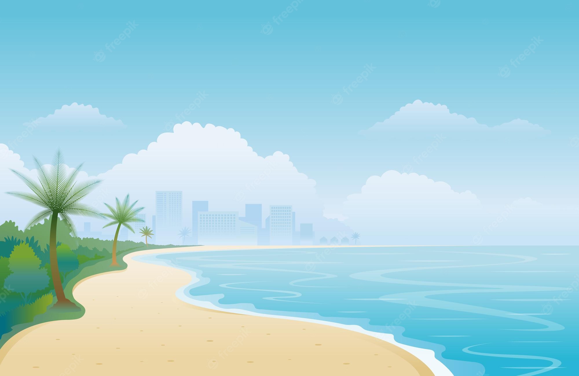 Beach City Background