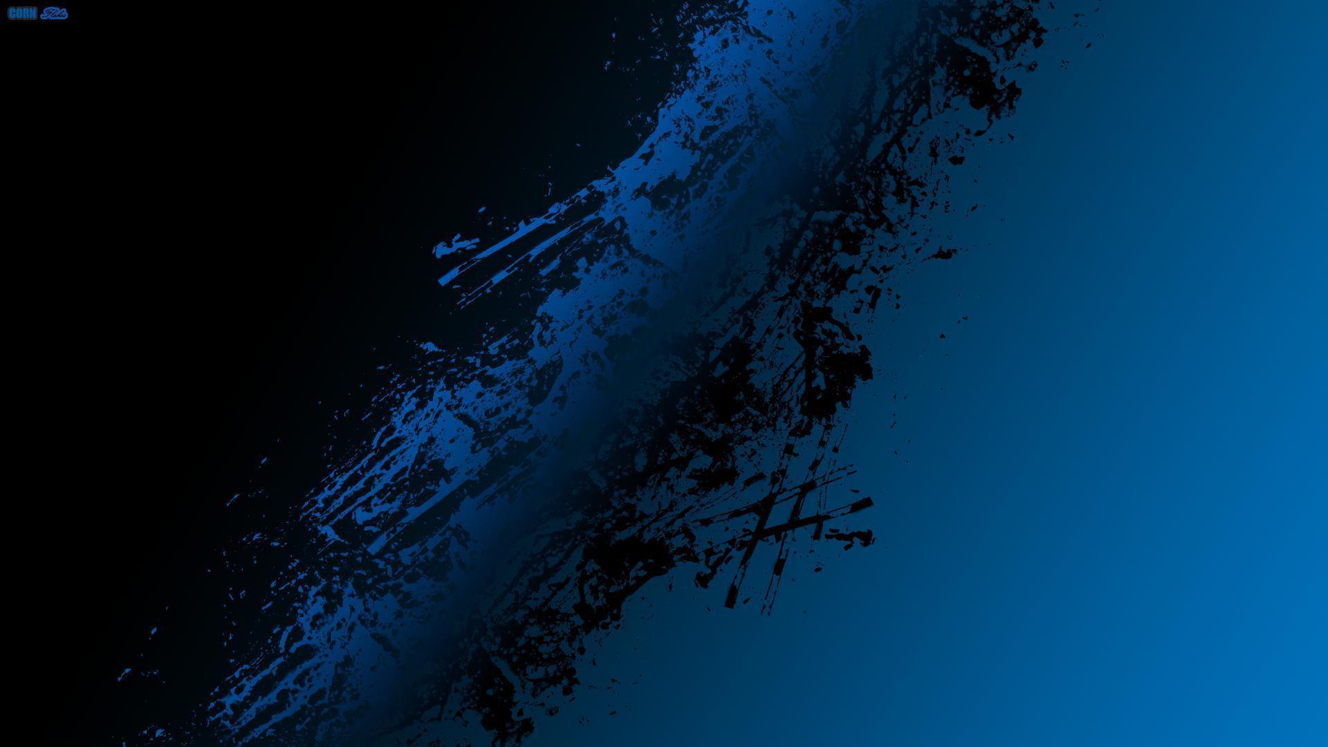 Black And Blue Desktop Background